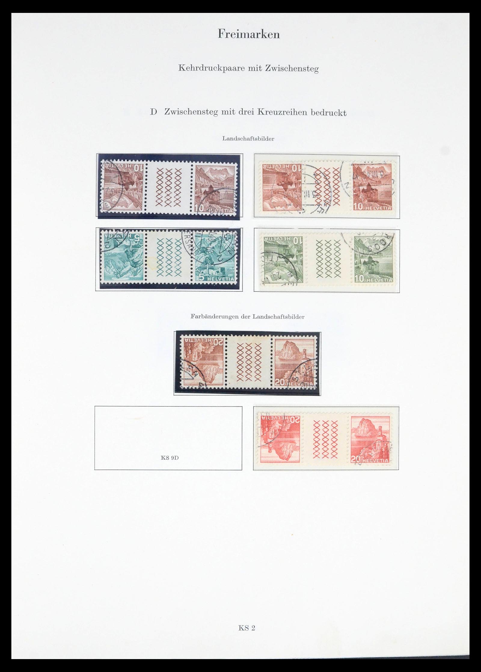 39556 0001 - Postzegelverzameling 39556 Zwitserland 1880-1960.