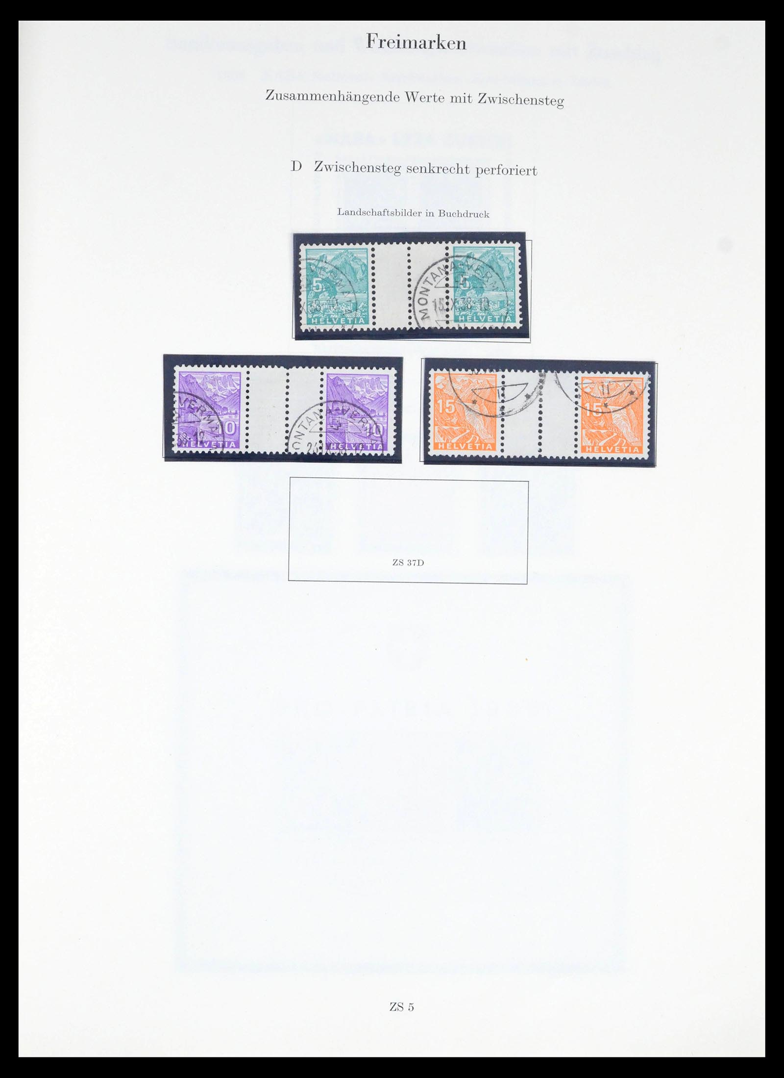 39556 0009 - Postzegelverzameling 39556 Zwitserland 1880-1960.