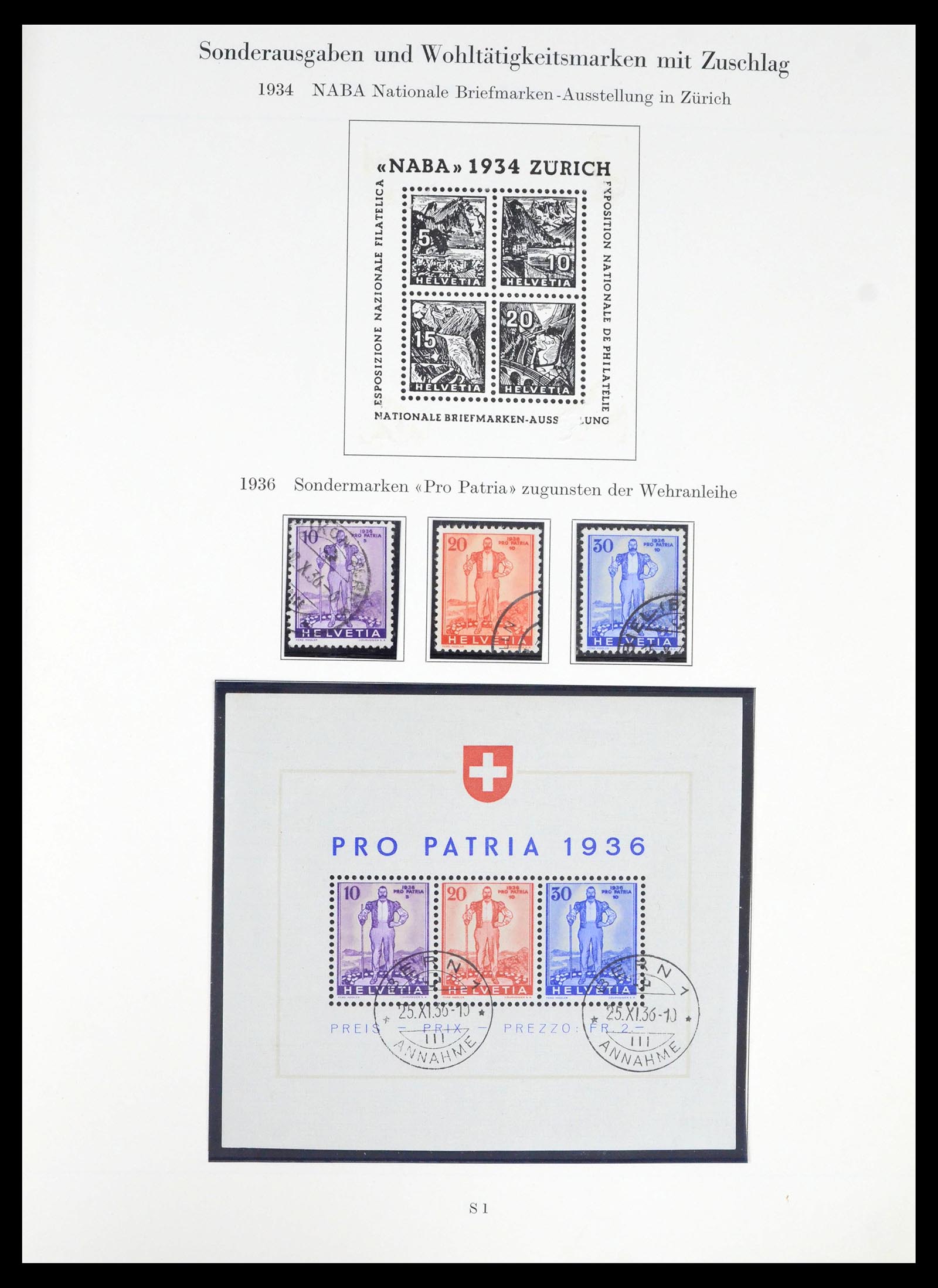 39556 0010 - Postzegelverzameling 39556 Zwitserland 1880-1960.