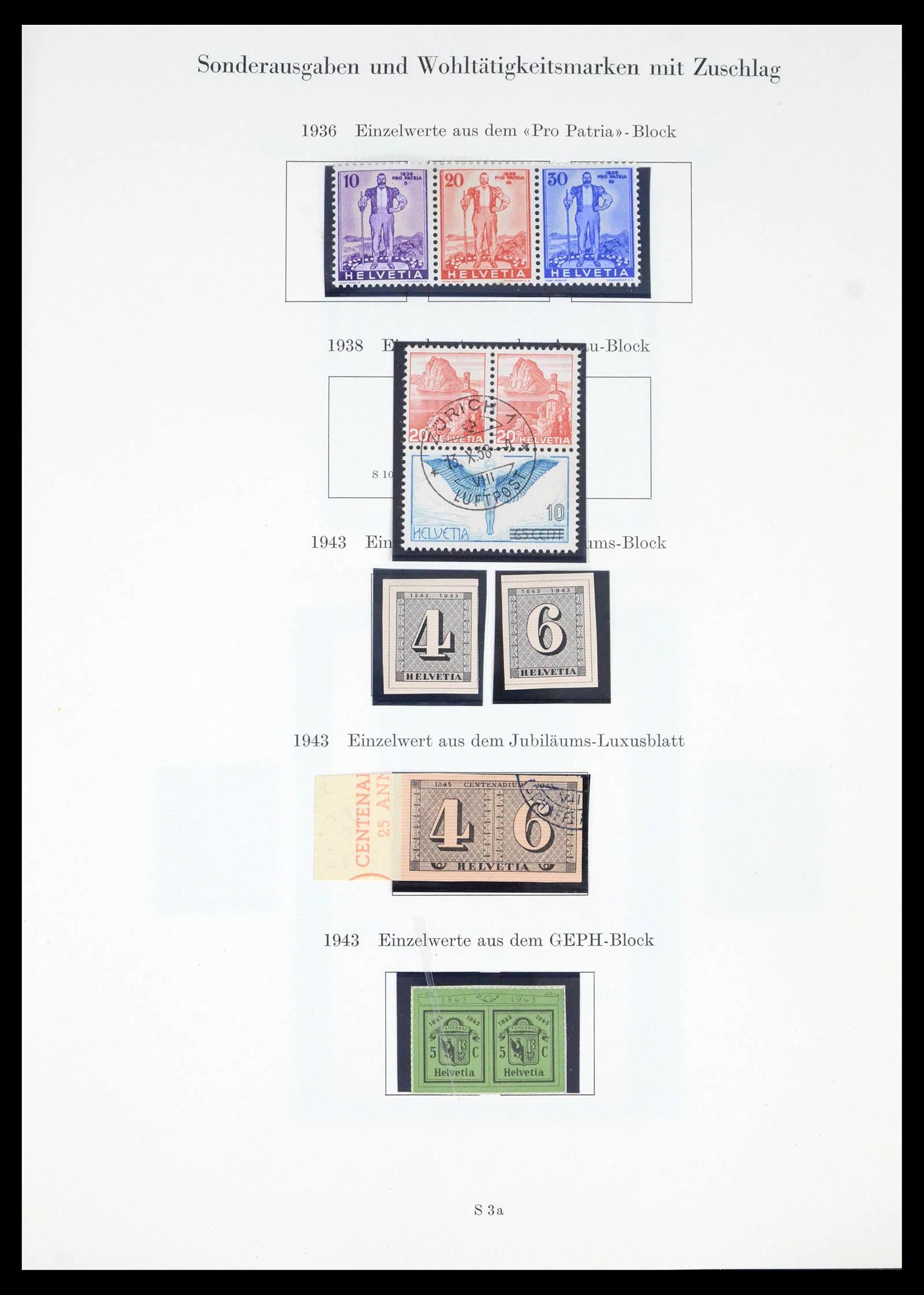 39556 0013 - Postzegelverzameling 39556 Zwitserland 1880-1960.