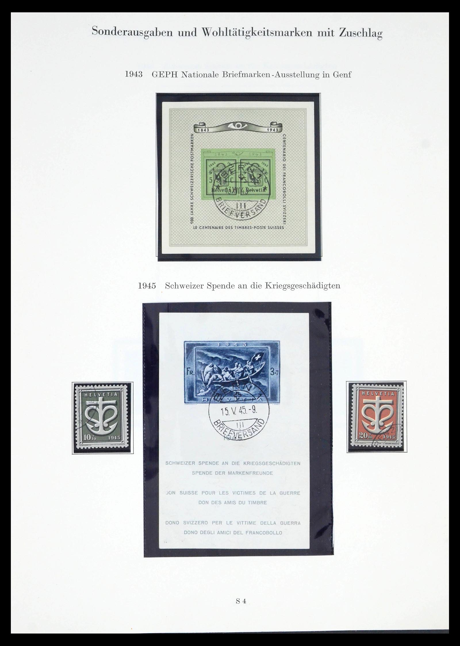 39556 0014 - Postzegelverzameling 39556 Zwitserland 1880-1960.