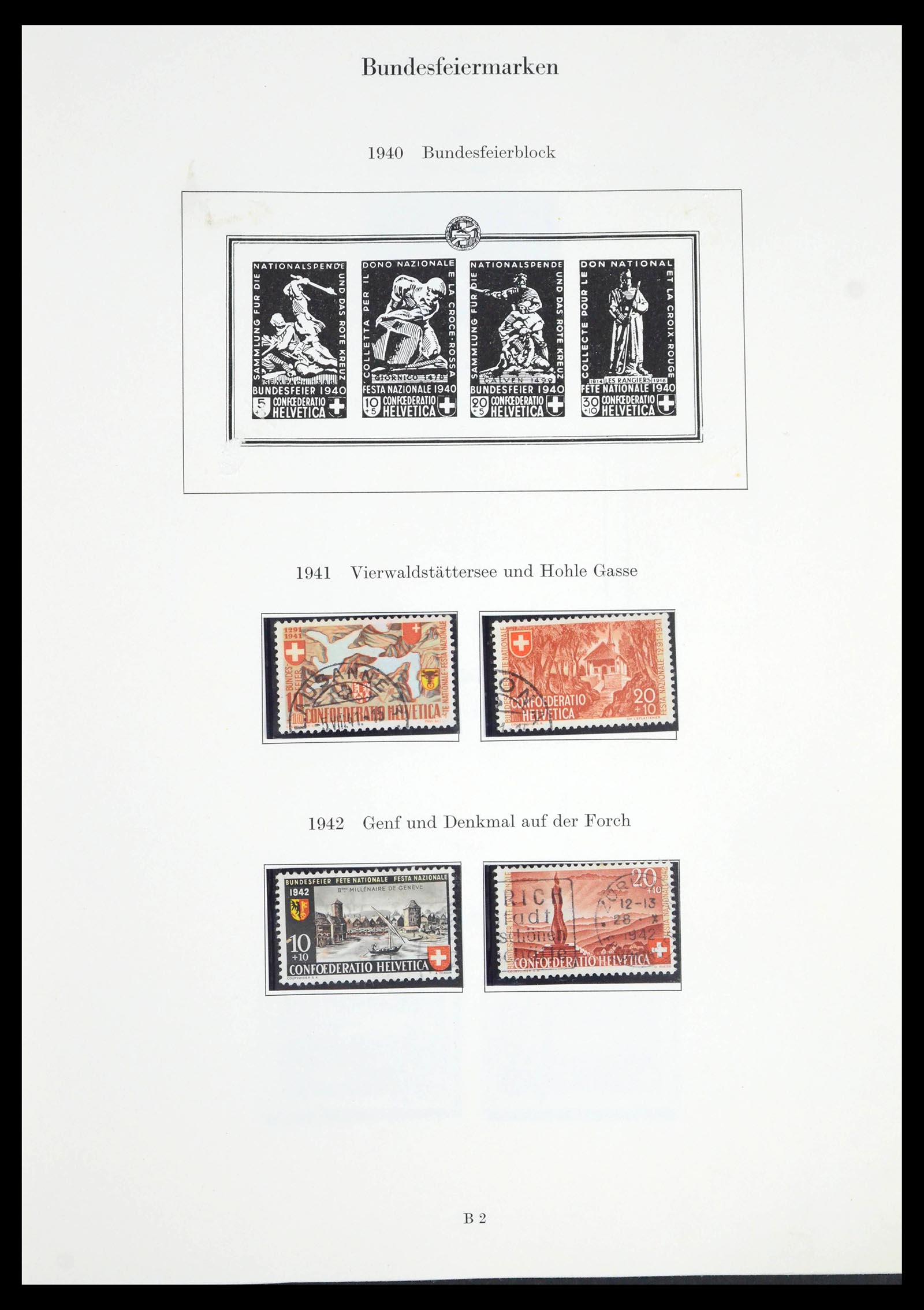 39556 0020 - Postzegelverzameling 39556 Zwitserland 1880-1960.