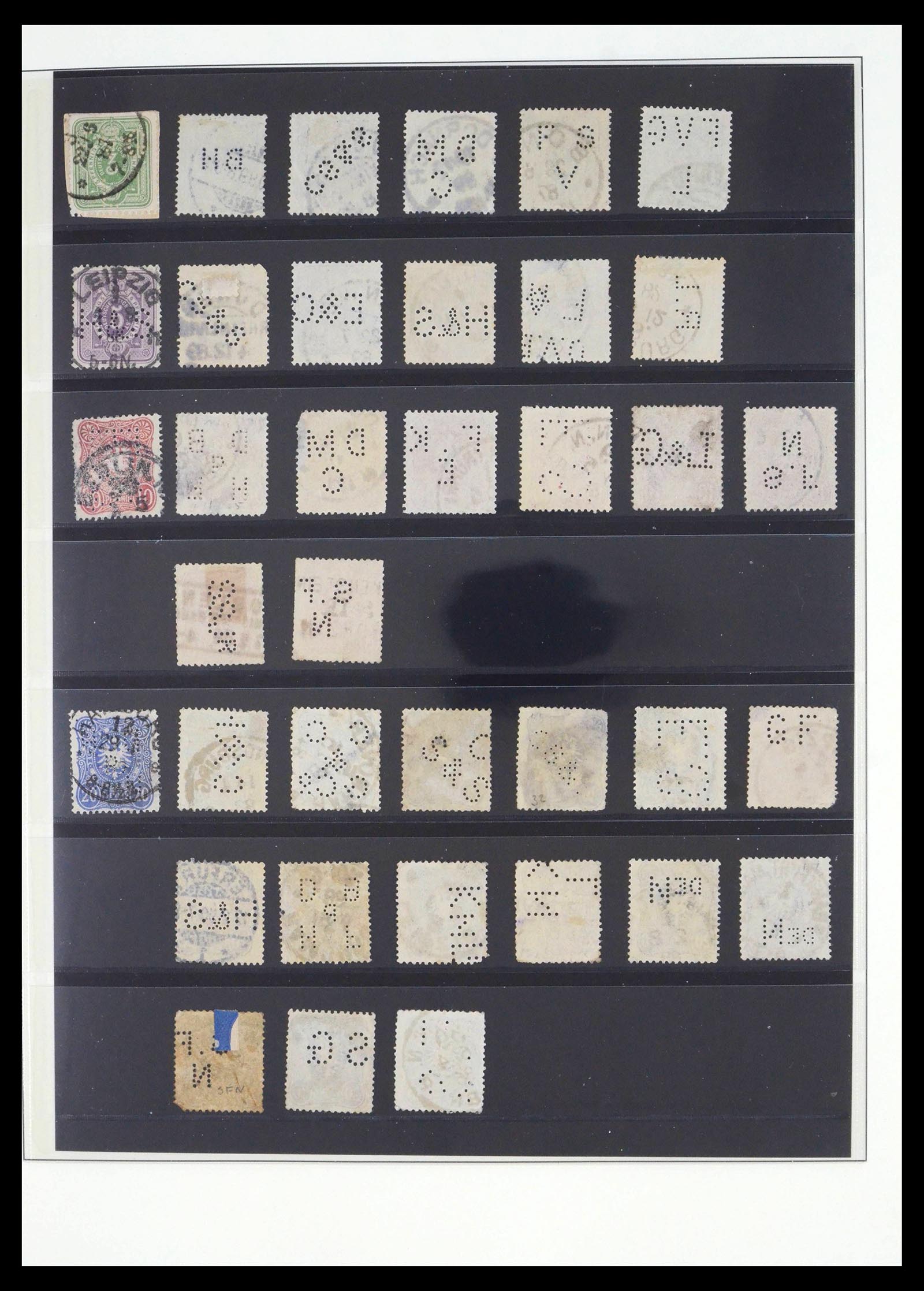 39562 0002 - Postzegelverzameling 39562 Duitsland perfins supercollectie 1880-1955