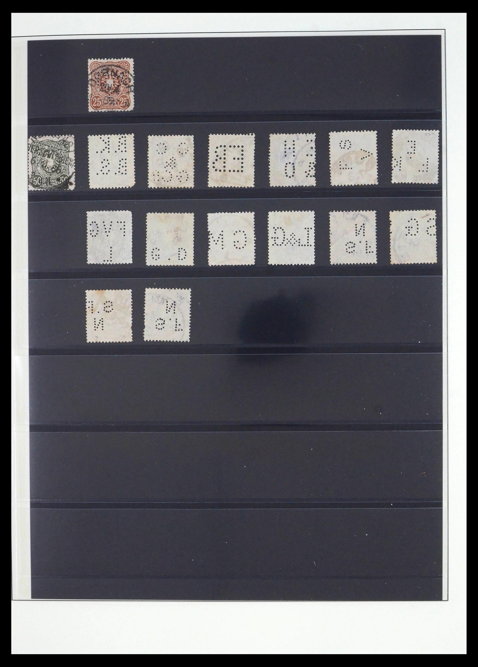 39562 0003 - Postzegelverzameling 39562 Duitsland perfins supercollectie 1880-1955