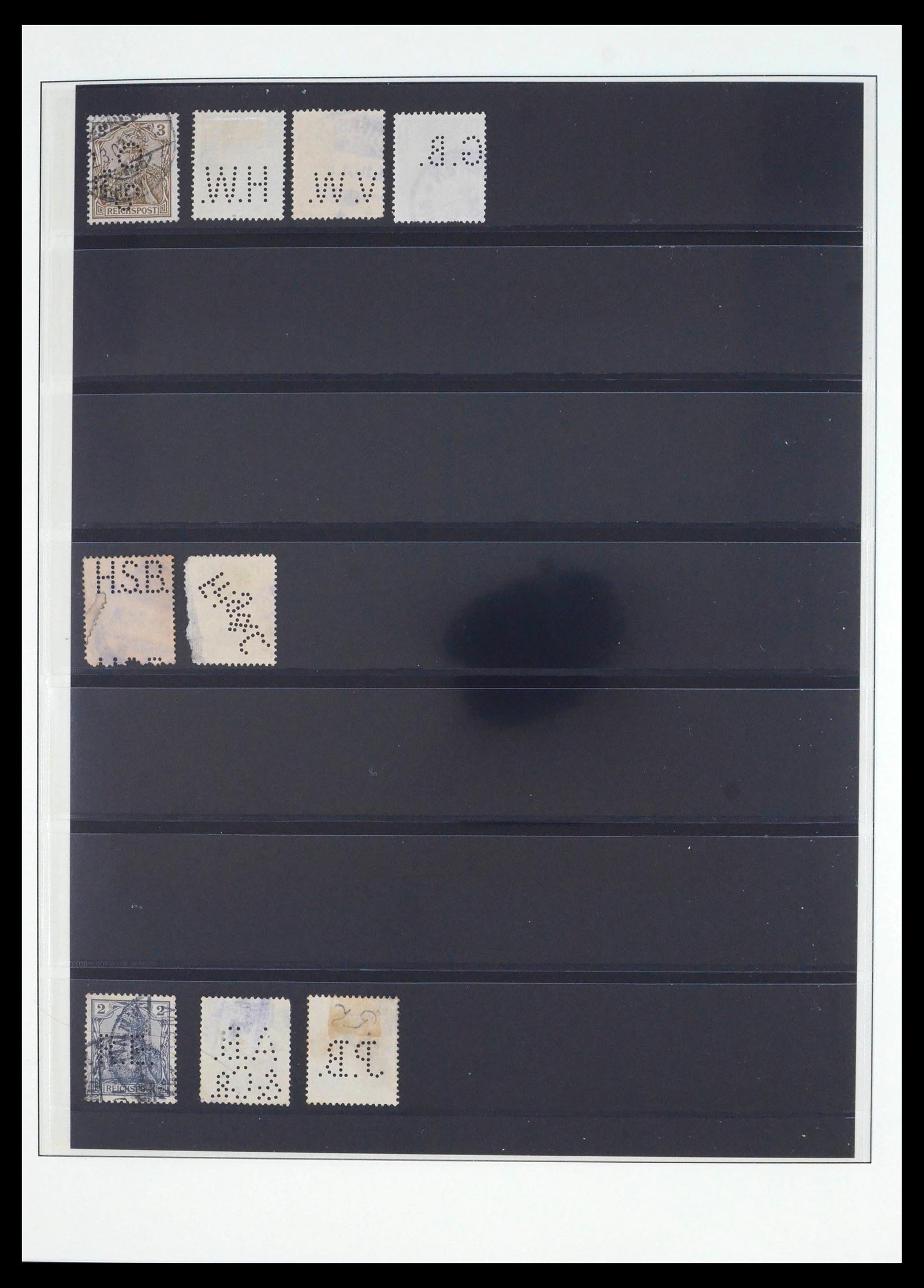 39562 0016 - Postzegelverzameling 39562 Duitsland perfins supercollectie 1880-1955