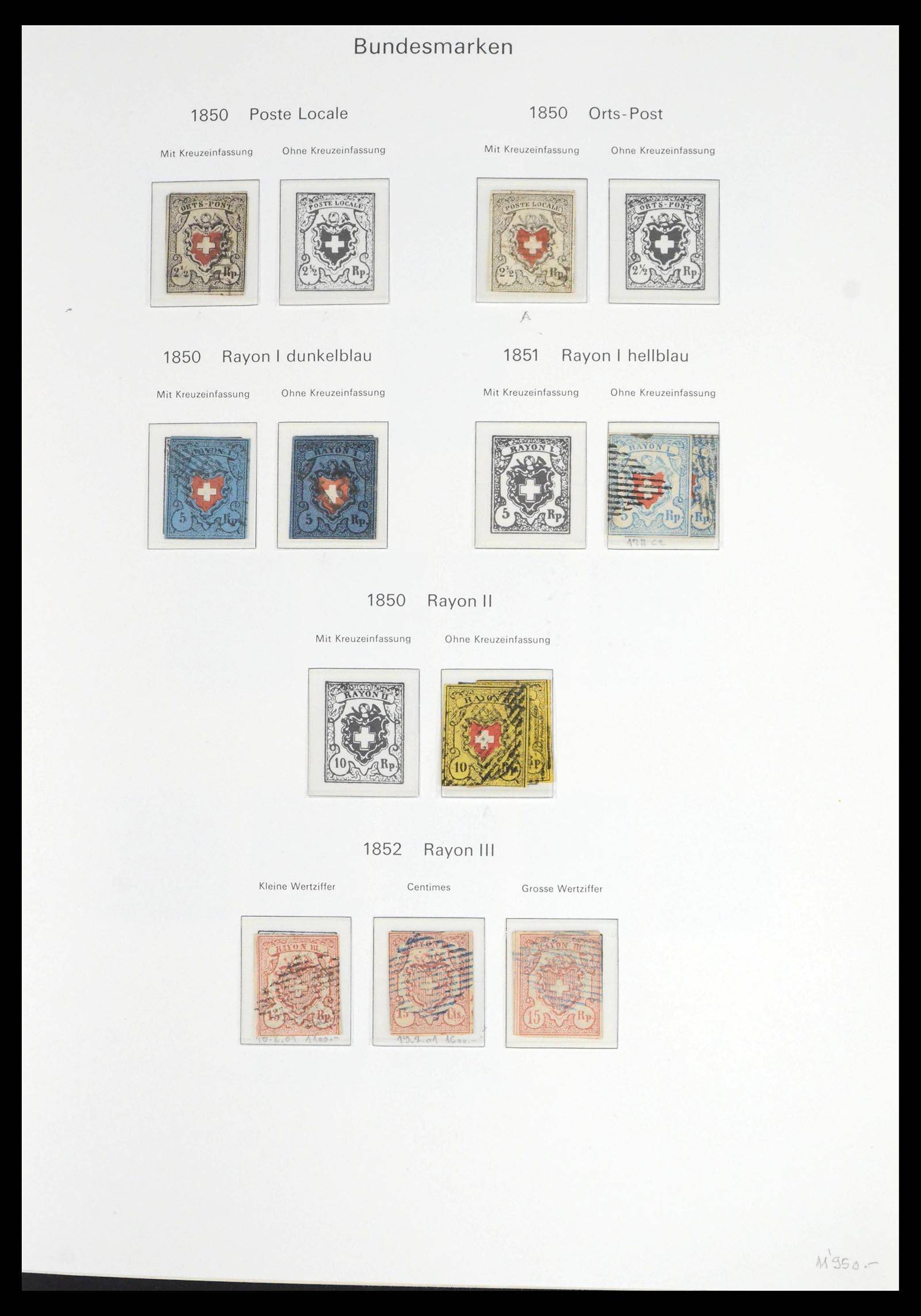 39563 0005 - Postzegelverzameling 39563 Zwitserland 1845-2013.