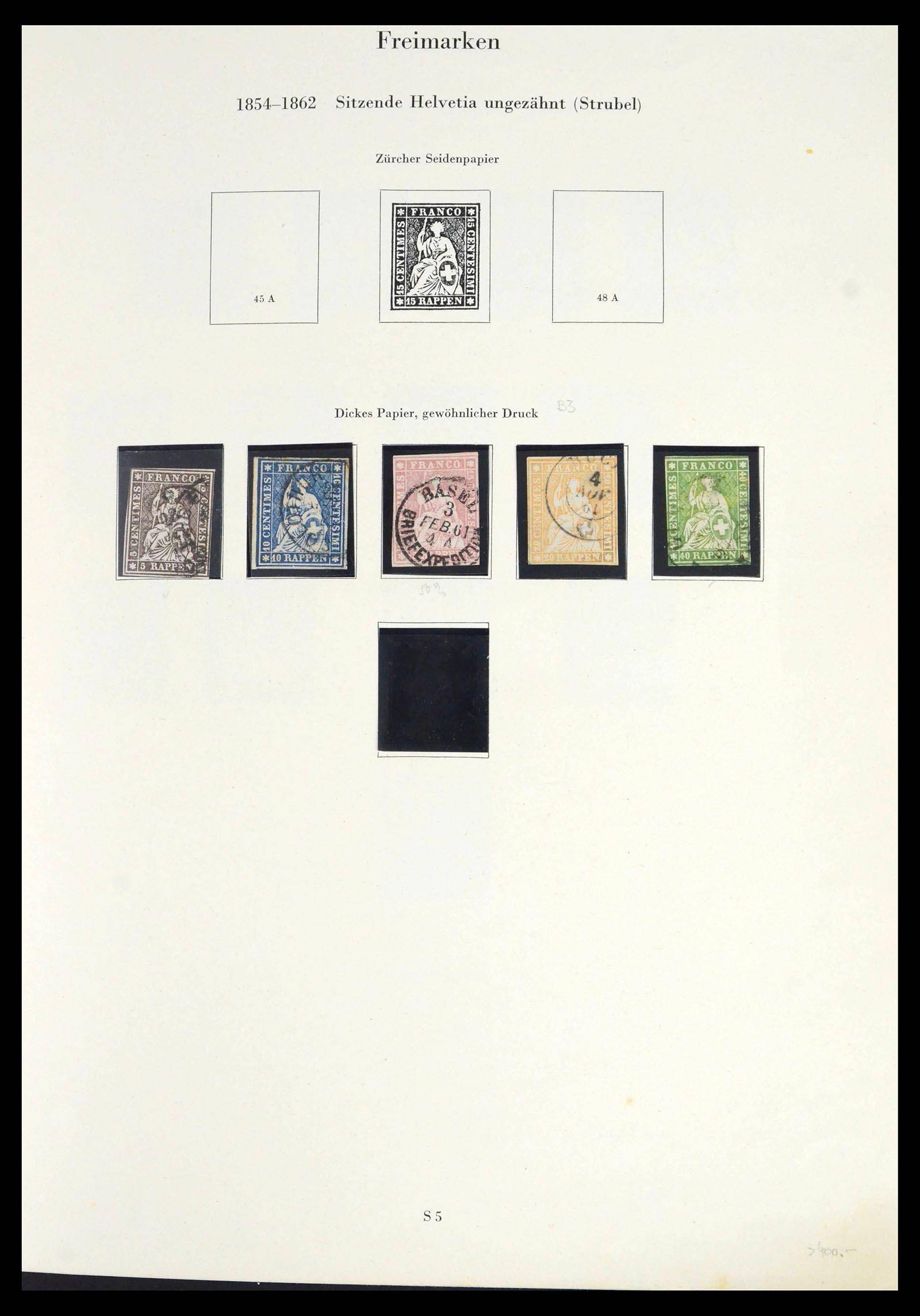 39563 0007 - Postzegelverzameling 39563 Zwitserland 1845-2013.