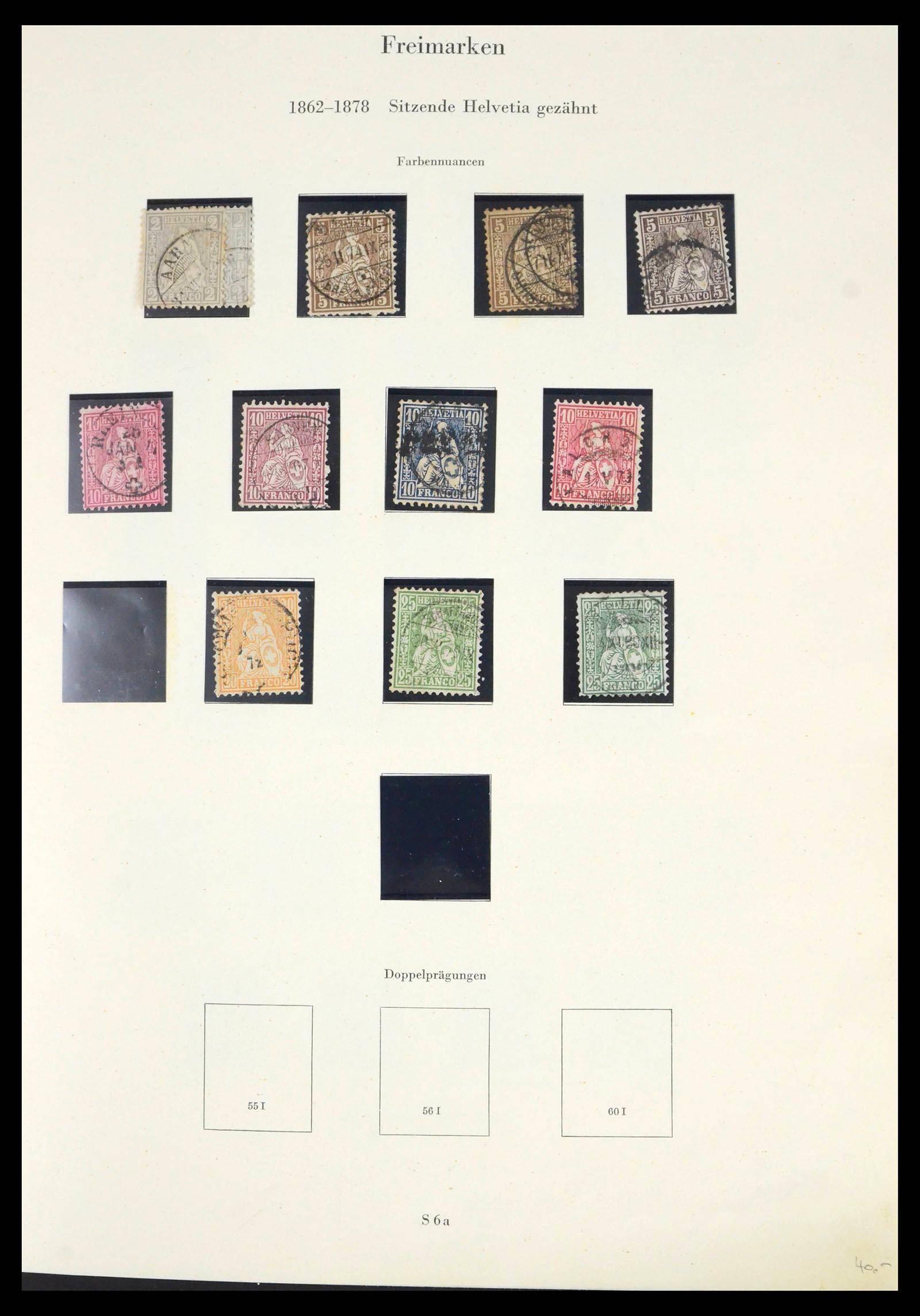 39563 0008 - Postzegelverzameling 39563 Zwitserland 1845-2013.