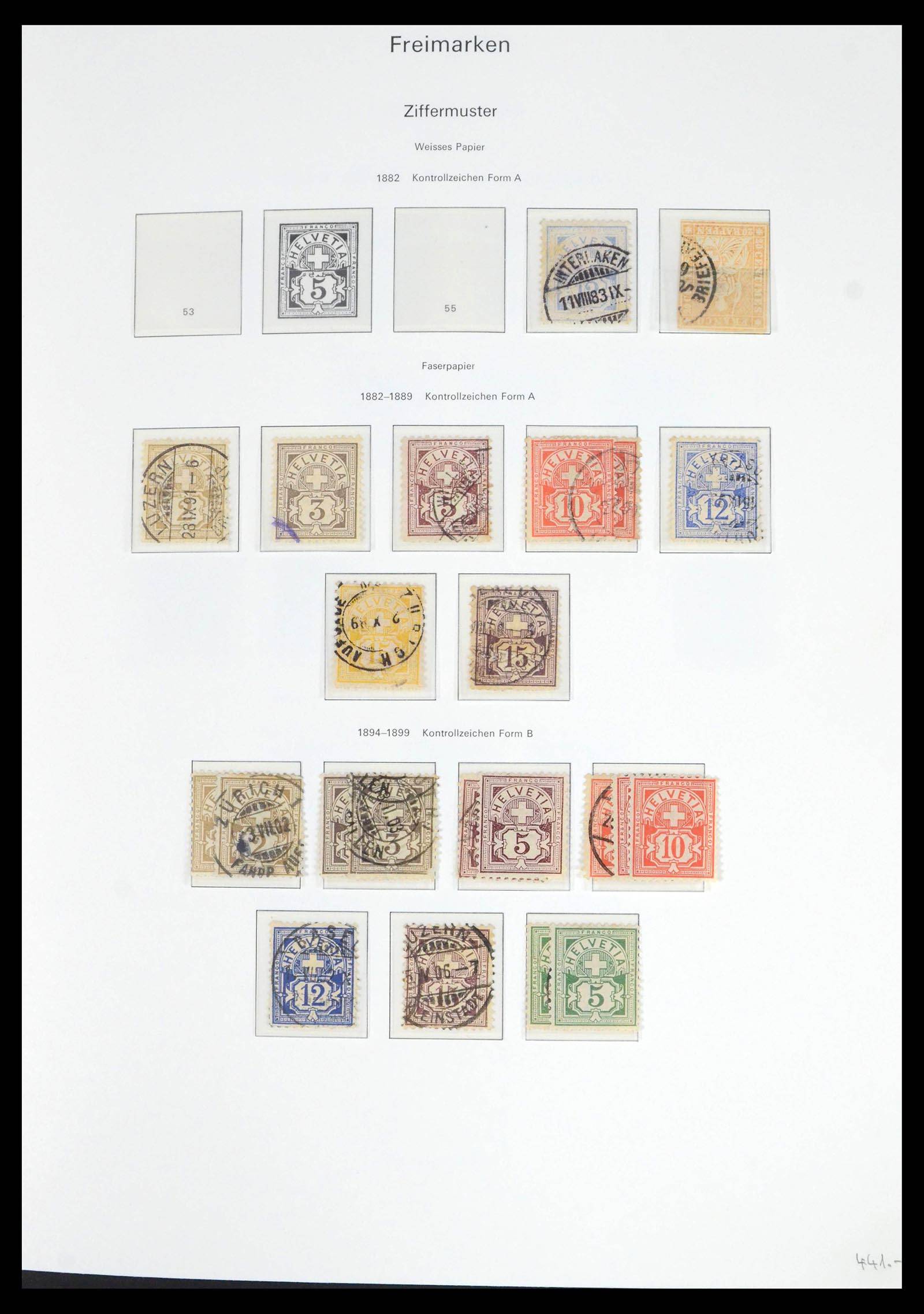 39563 0010 - Postzegelverzameling 39563 Zwitserland 1845-2013.