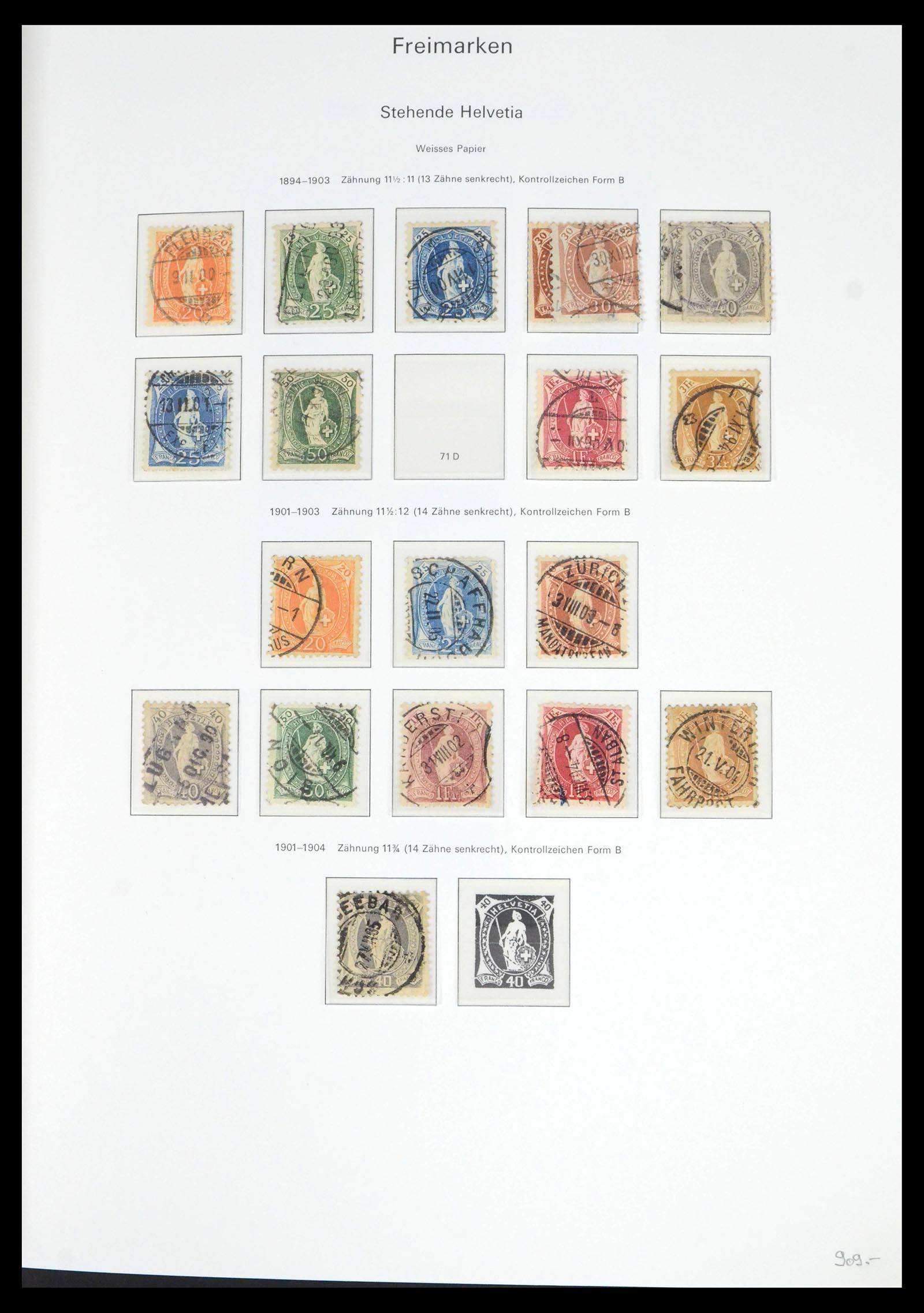 39563 0012 - Postzegelverzameling 39563 Zwitserland 1845-2013.
