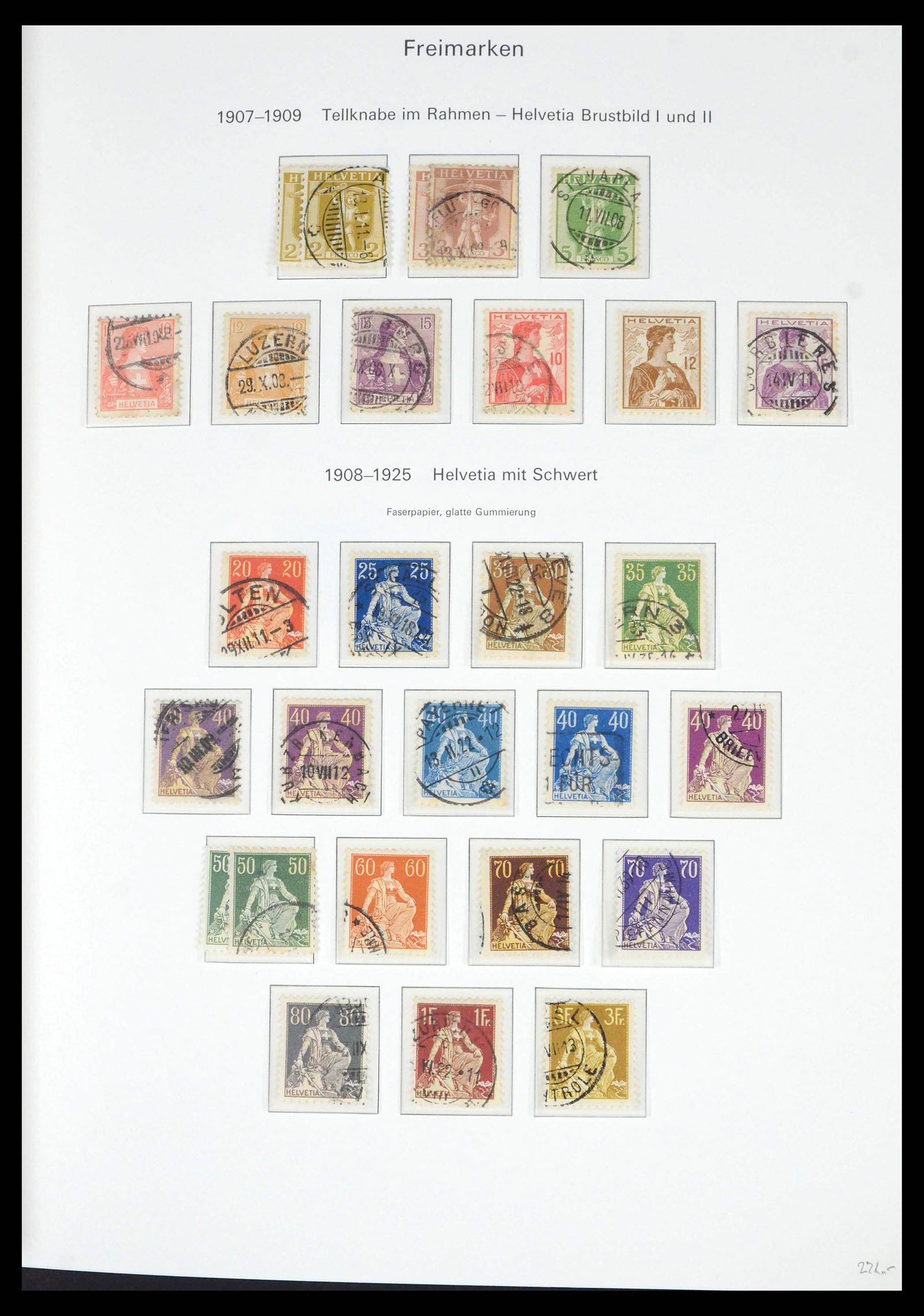 39563 0016 - Postzegelverzameling 39563 Zwitserland 1845-2013.