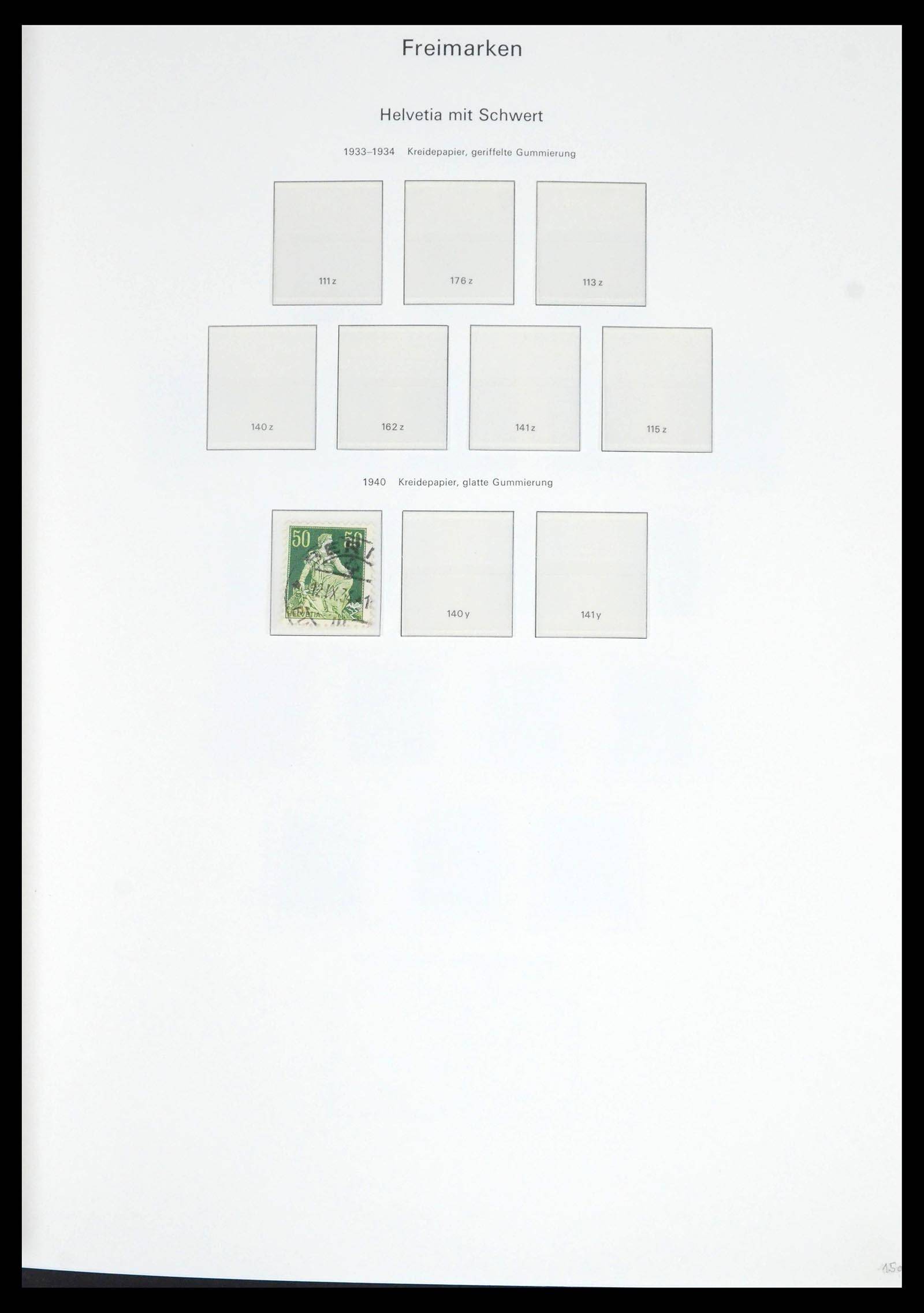 39563 0017 - Postzegelverzameling 39563 Zwitserland 1845-2013.