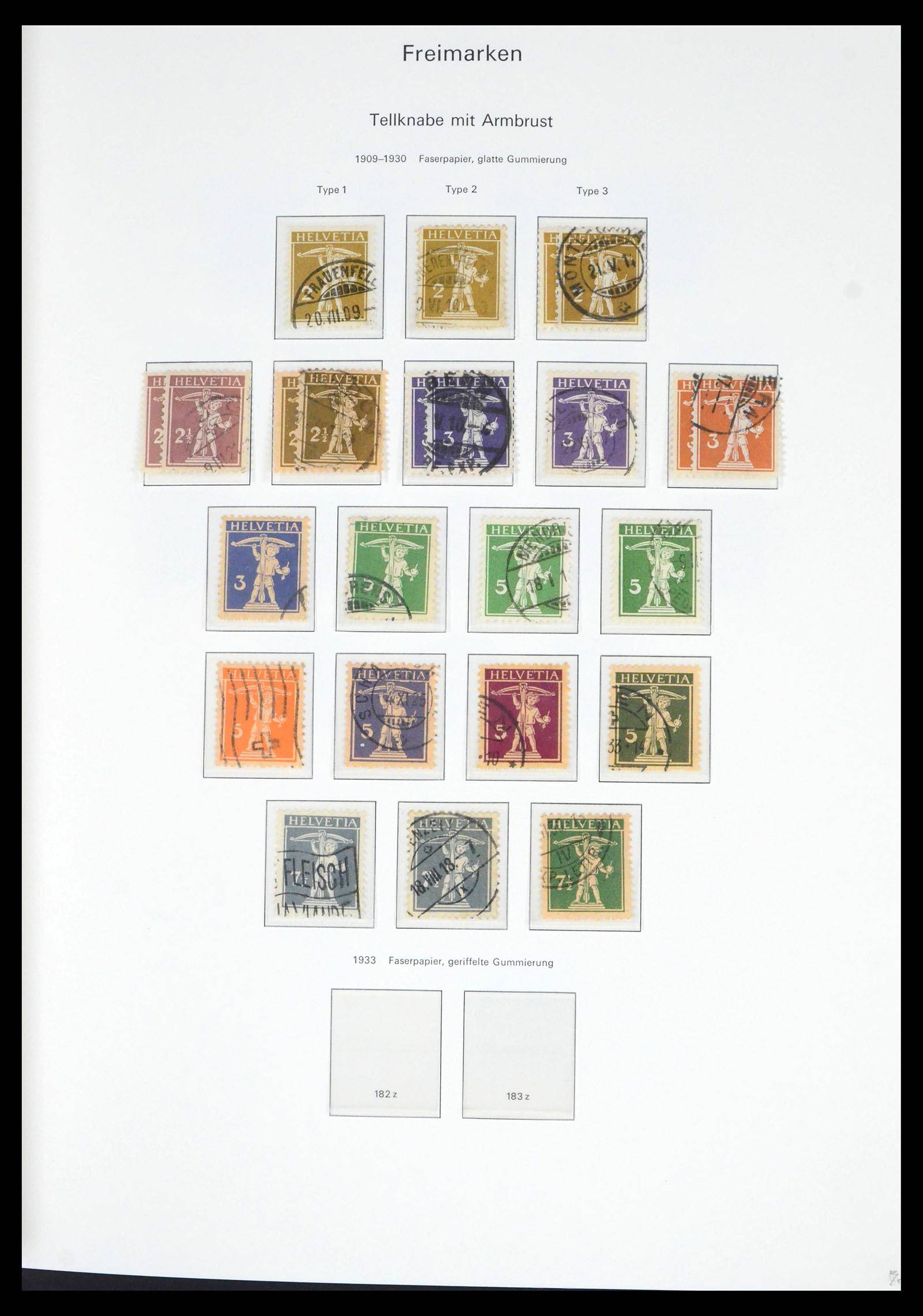 39563 0018 - Postzegelverzameling 39563 Zwitserland 1845-2013.