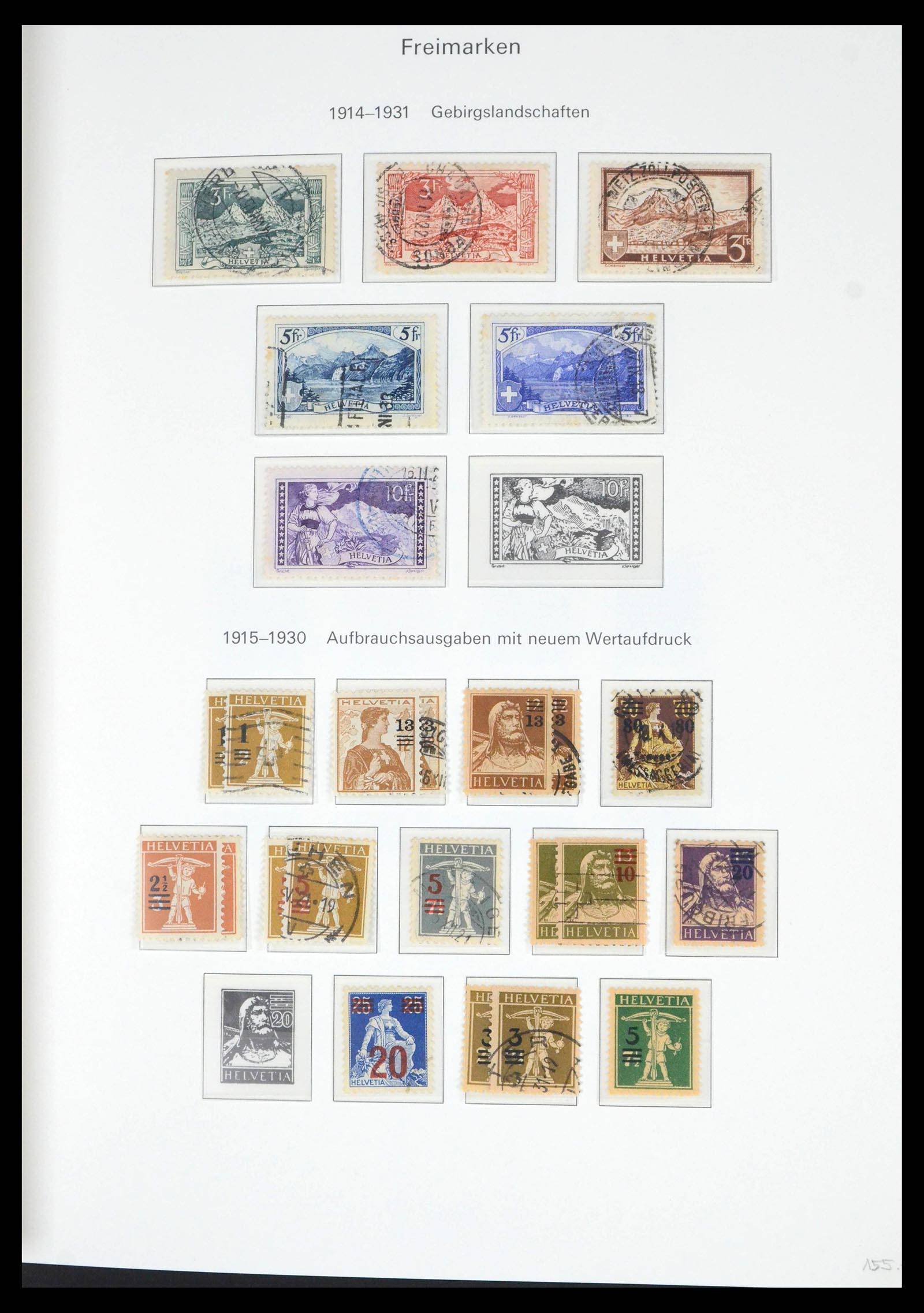 39563 0020 - Postzegelverzameling 39563 Zwitserland 1845-2013.