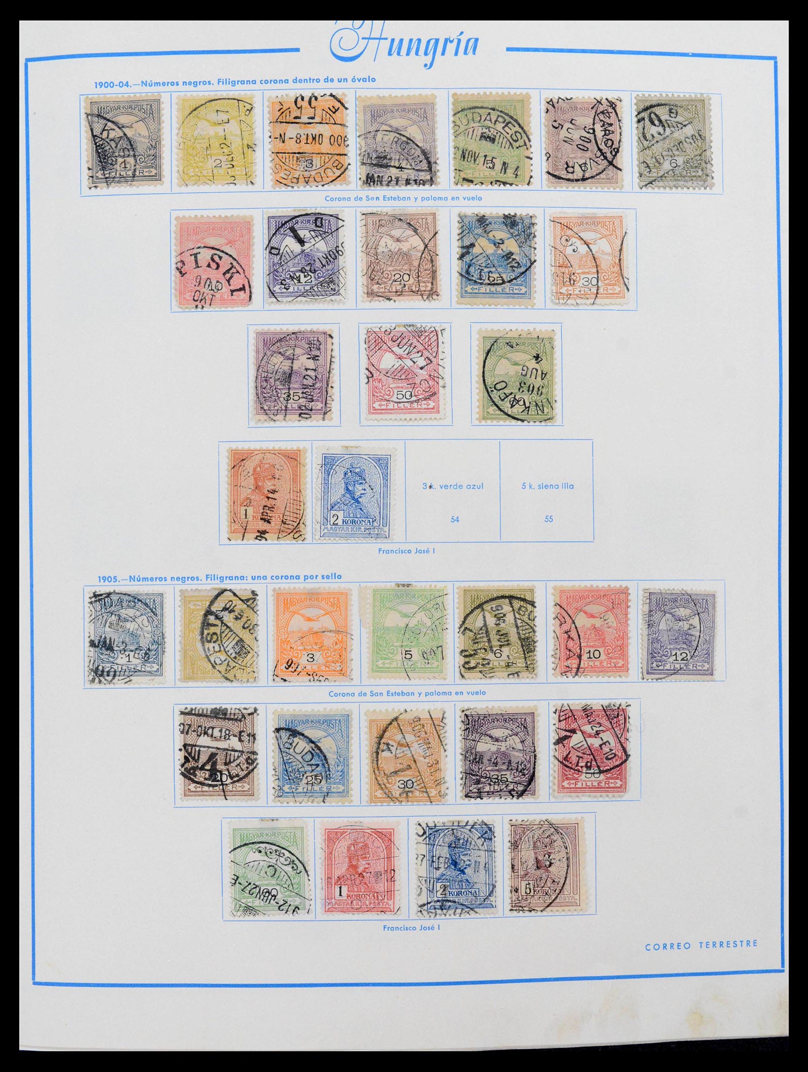 39569 0002 - Postzegelverzameling 39569 Hongarije 1871-2005.