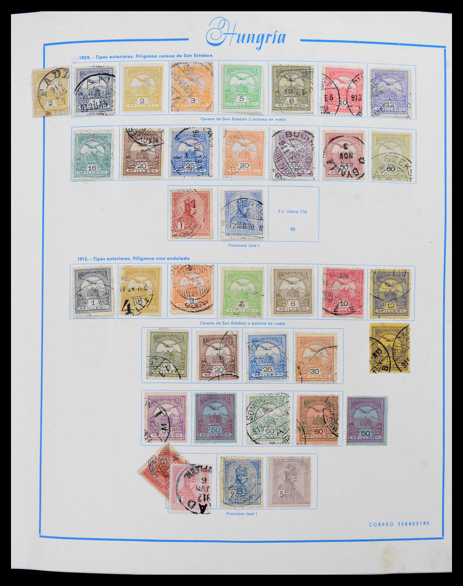 39569 0003 - Postzegelverzameling 39569 Hongarije 1871-2005.