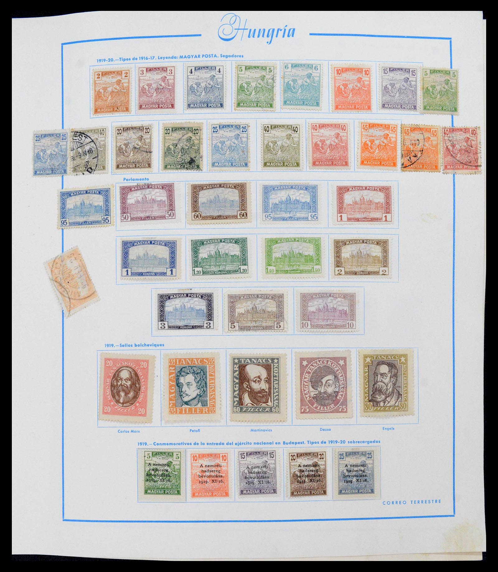 39569 0007 - Postzegelverzameling 39569 Hongarije 1871-2005.