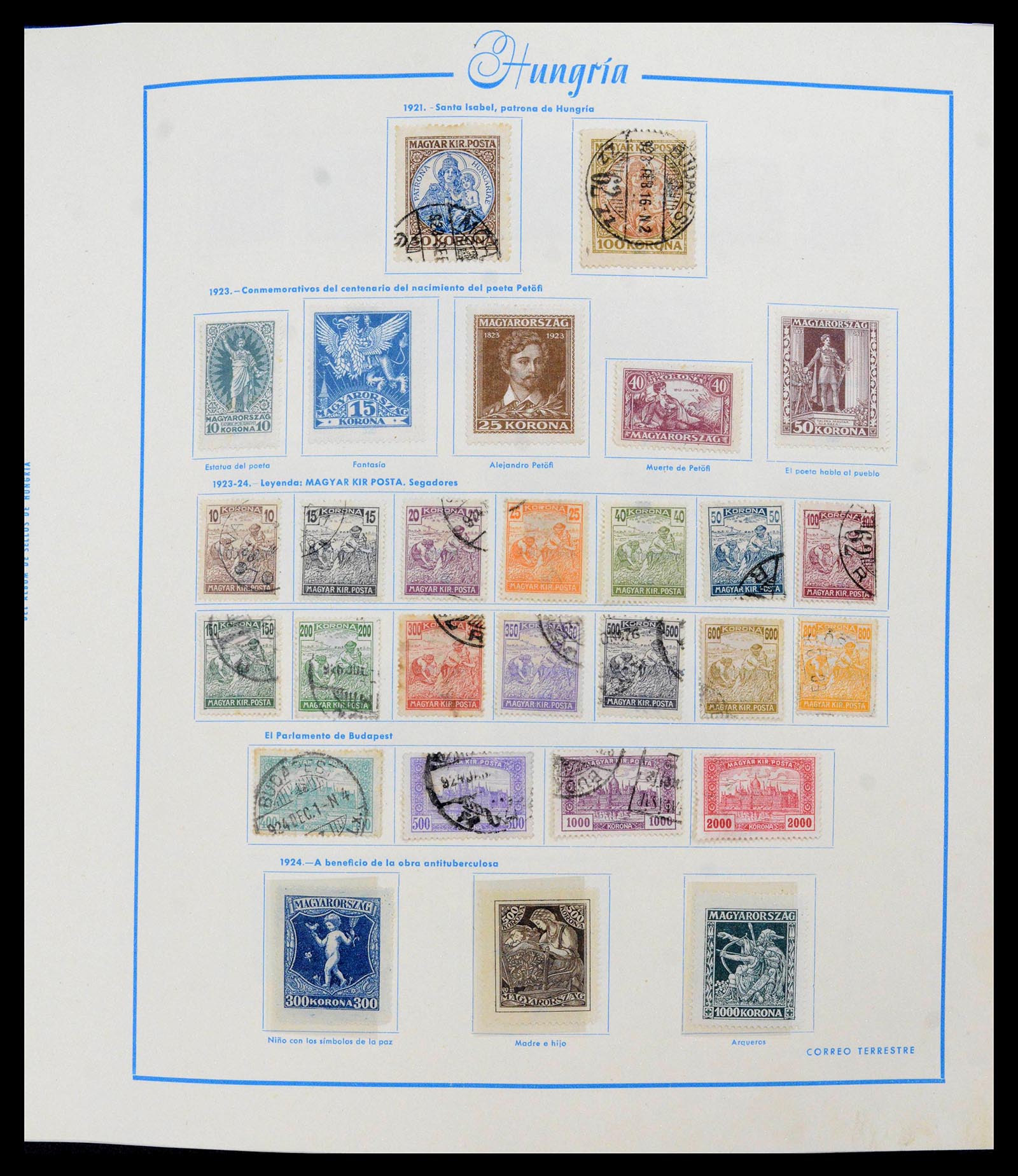 39569 0010 - Postzegelverzameling 39569 Hongarije 1871-2005.