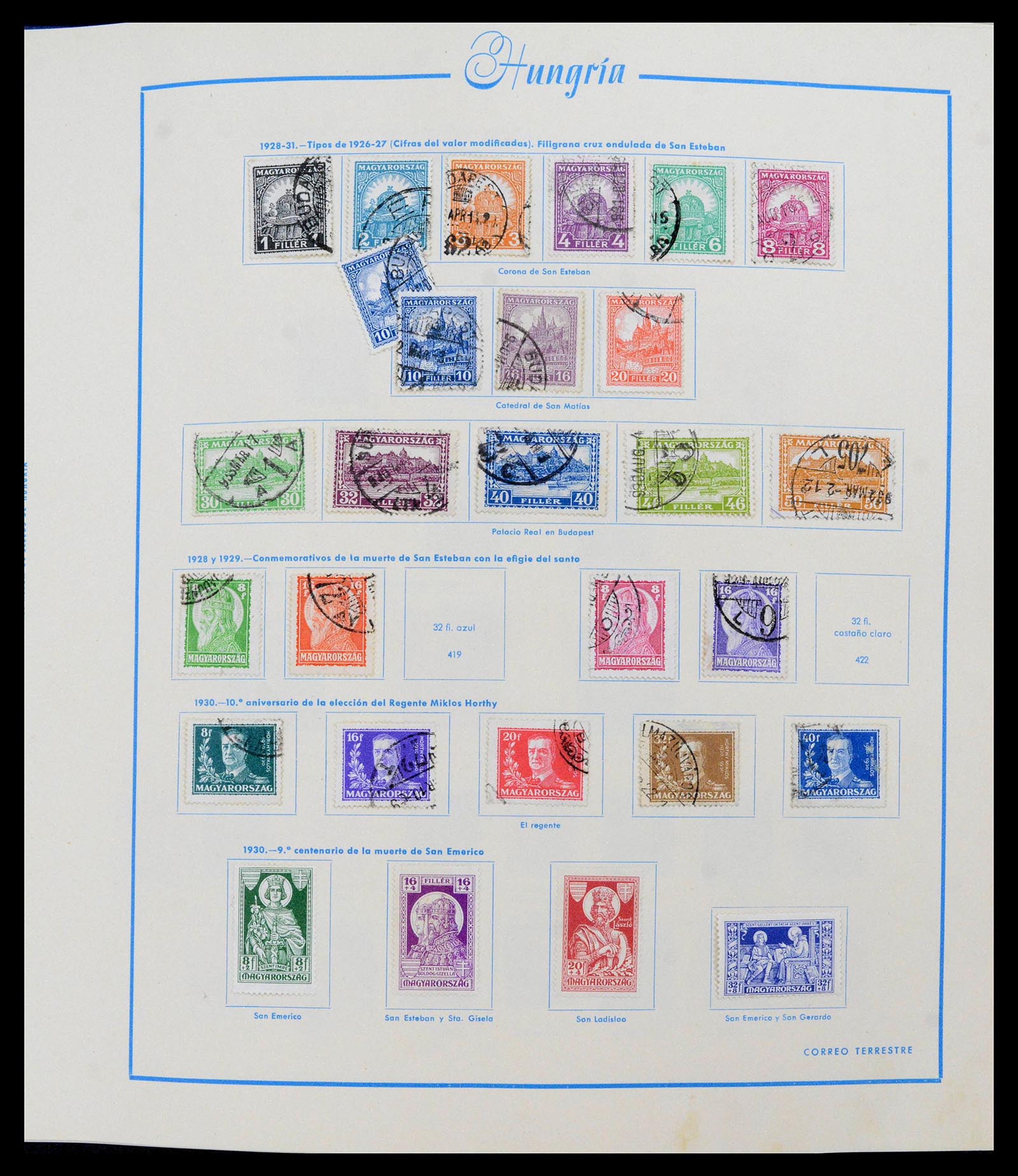 39569 0013 - Postzegelverzameling 39569 Hongarije 1871-2005.