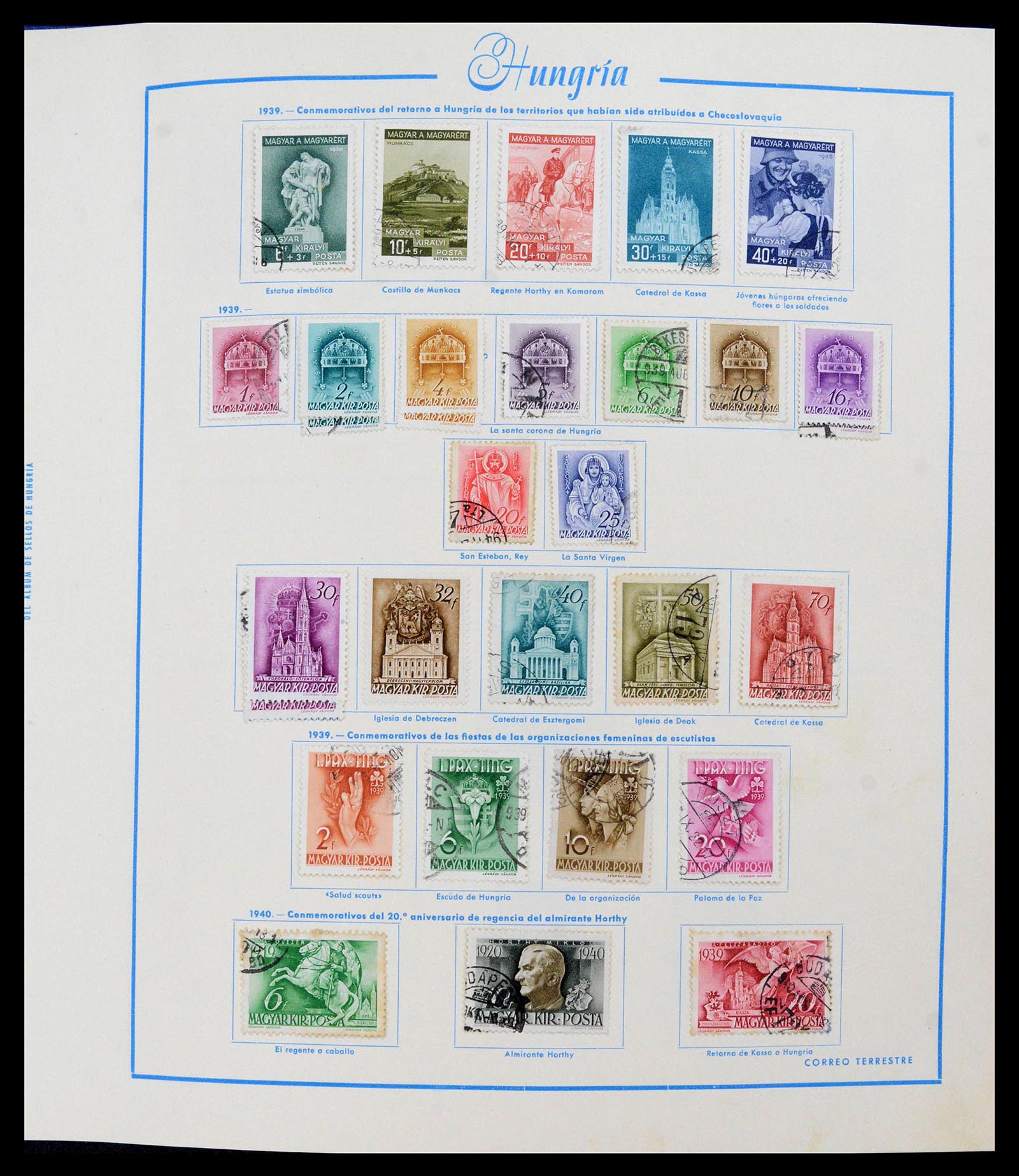 39569 0019 - Postzegelverzameling 39569 Hongarije 1871-2005.