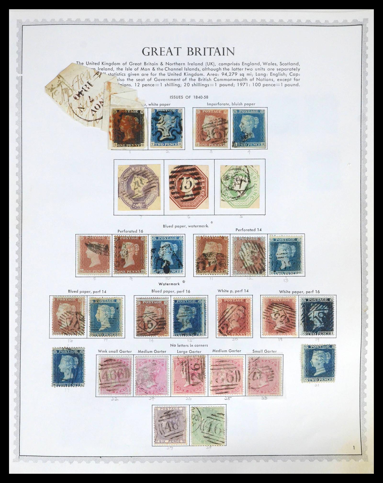 39570 0001 - Postzegelverzameling 39570 Engeland 1840-1997.