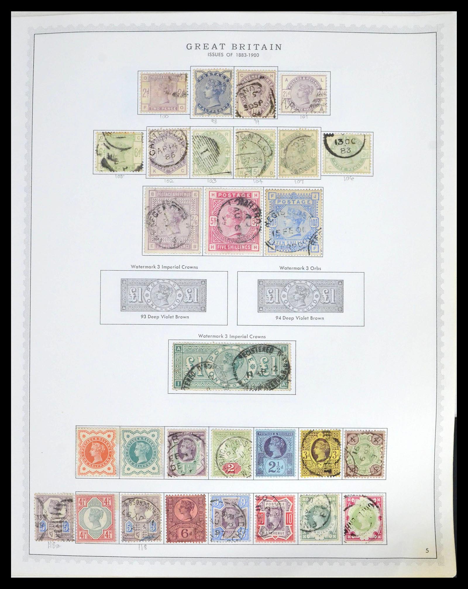 39570 0005 - Postzegelverzameling 39570 Engeland 1840-1997.