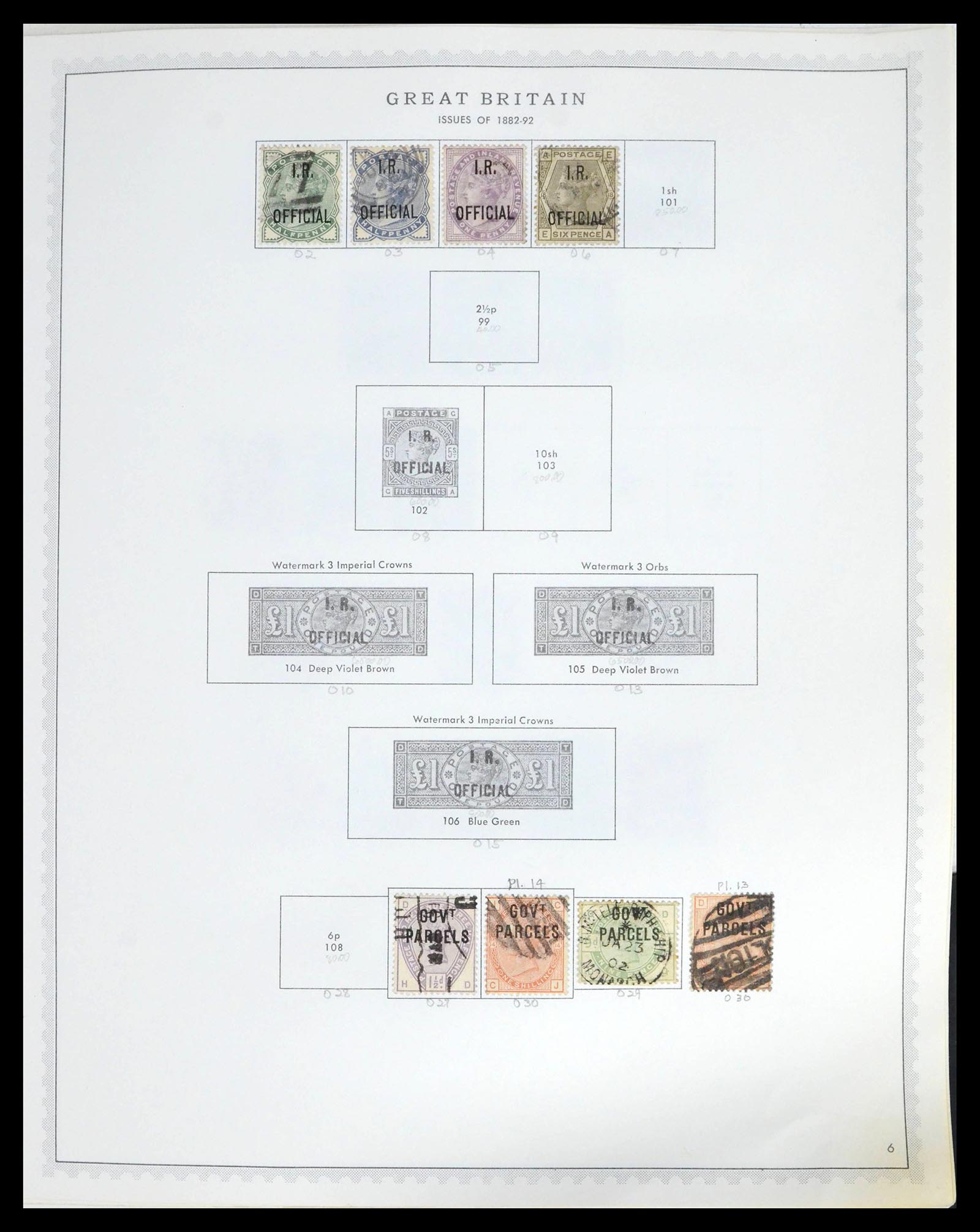 39570 0006 - Postzegelverzameling 39570 Engeland 1840-1997.
