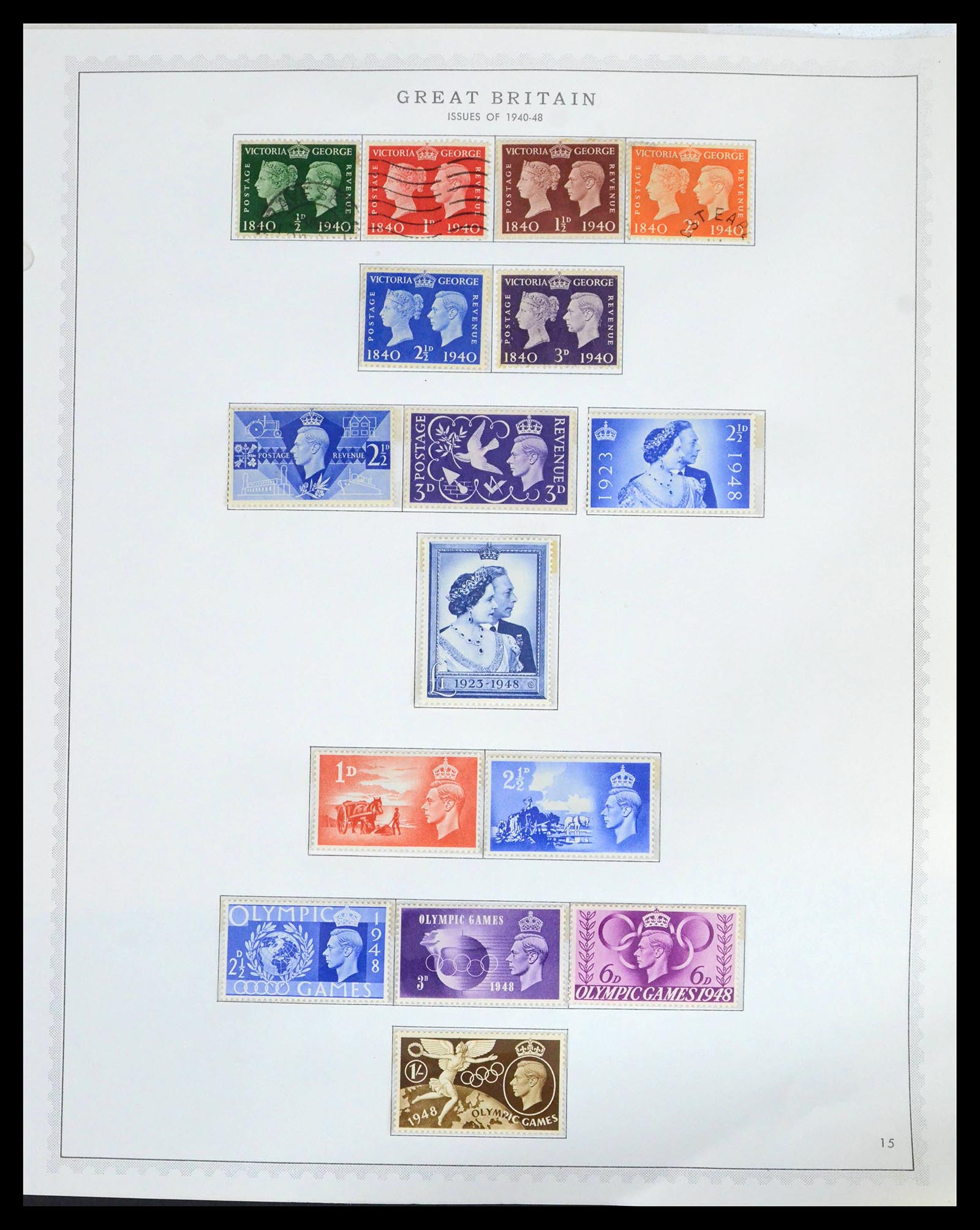 39570 0015 - Postzegelverzameling 39570 Engeland 1840-1997.