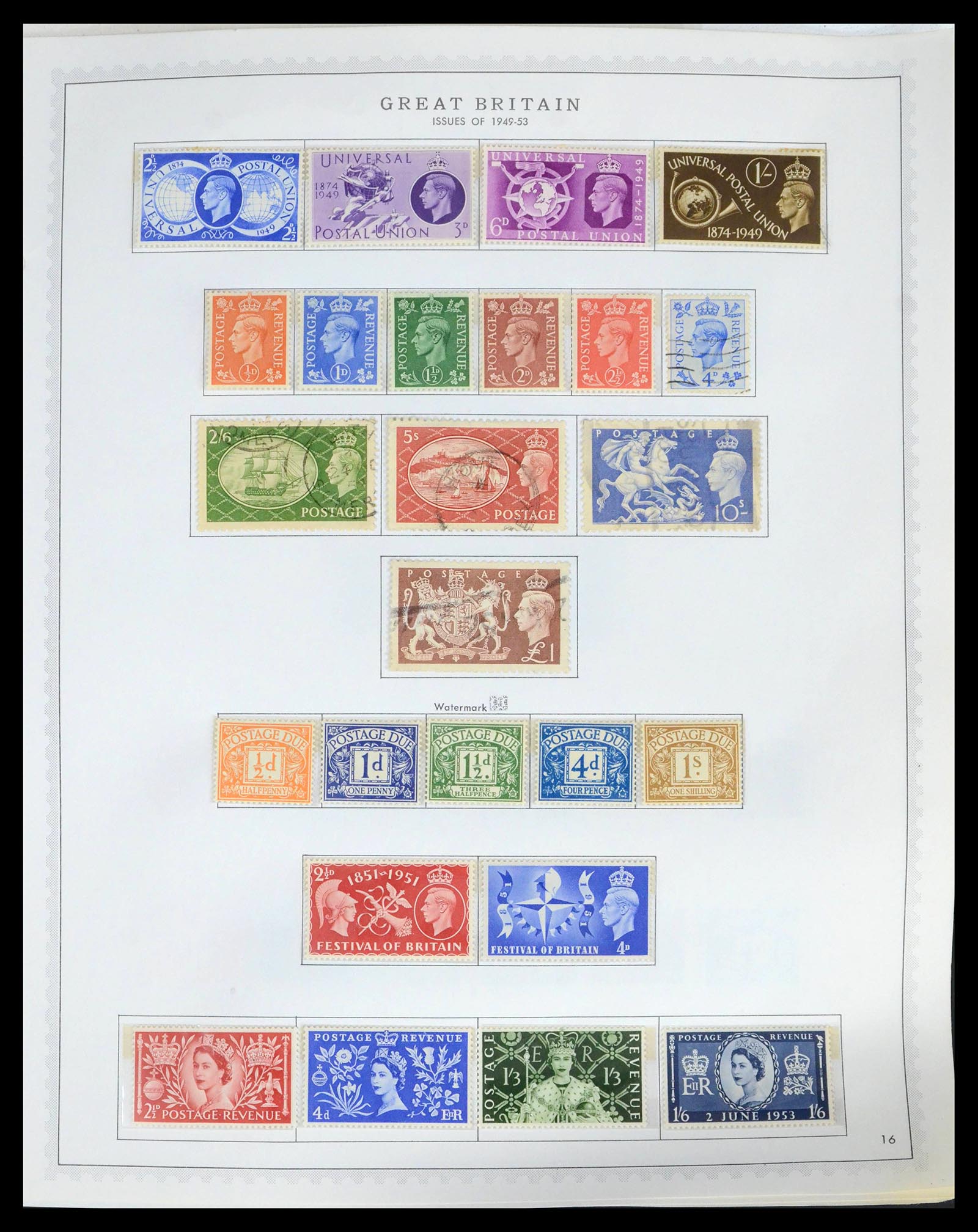 39570 0016 - Postzegelverzameling 39570 Engeland 1840-1997.