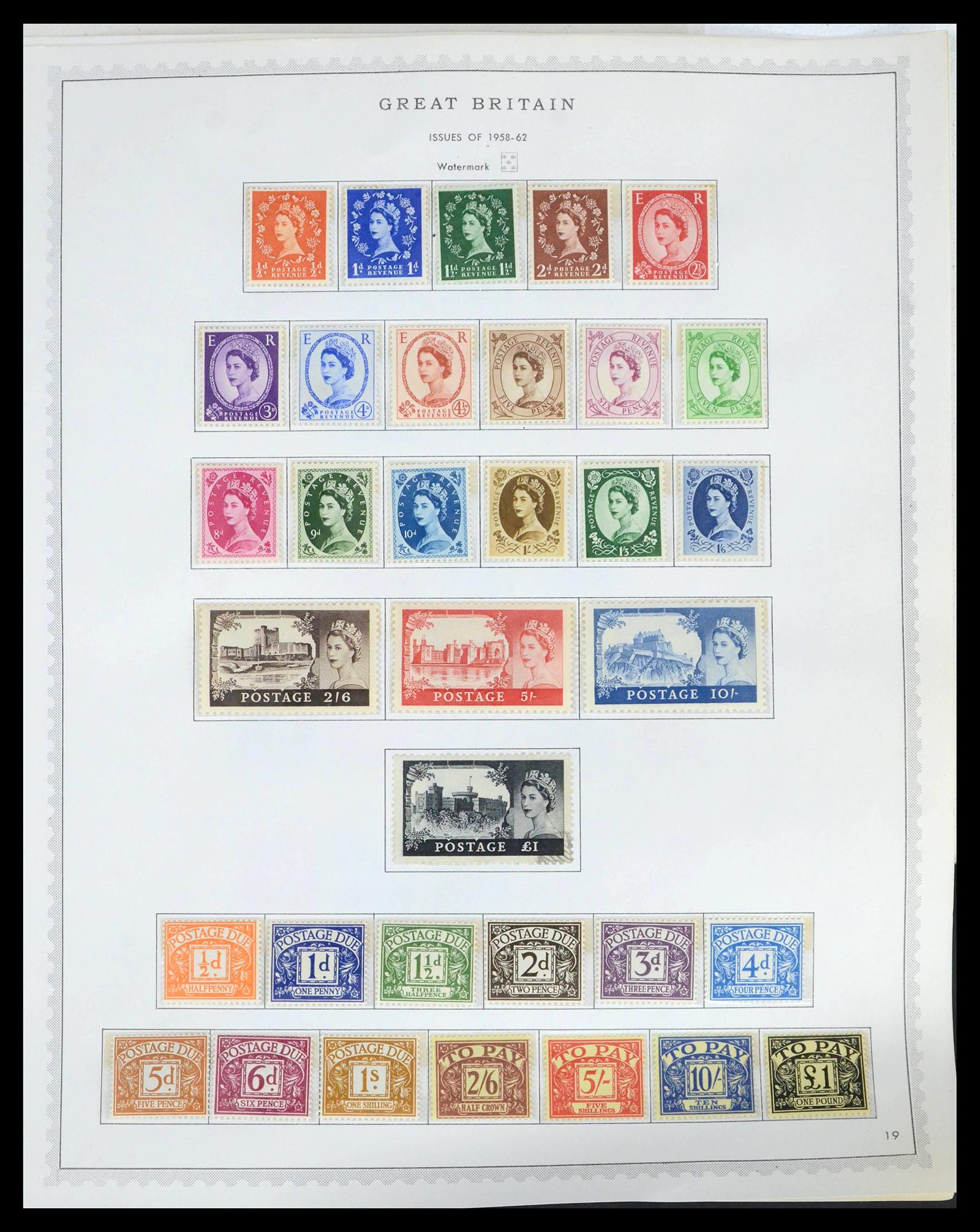 39570 0019 - Postzegelverzameling 39570 Engeland 1840-1997.
