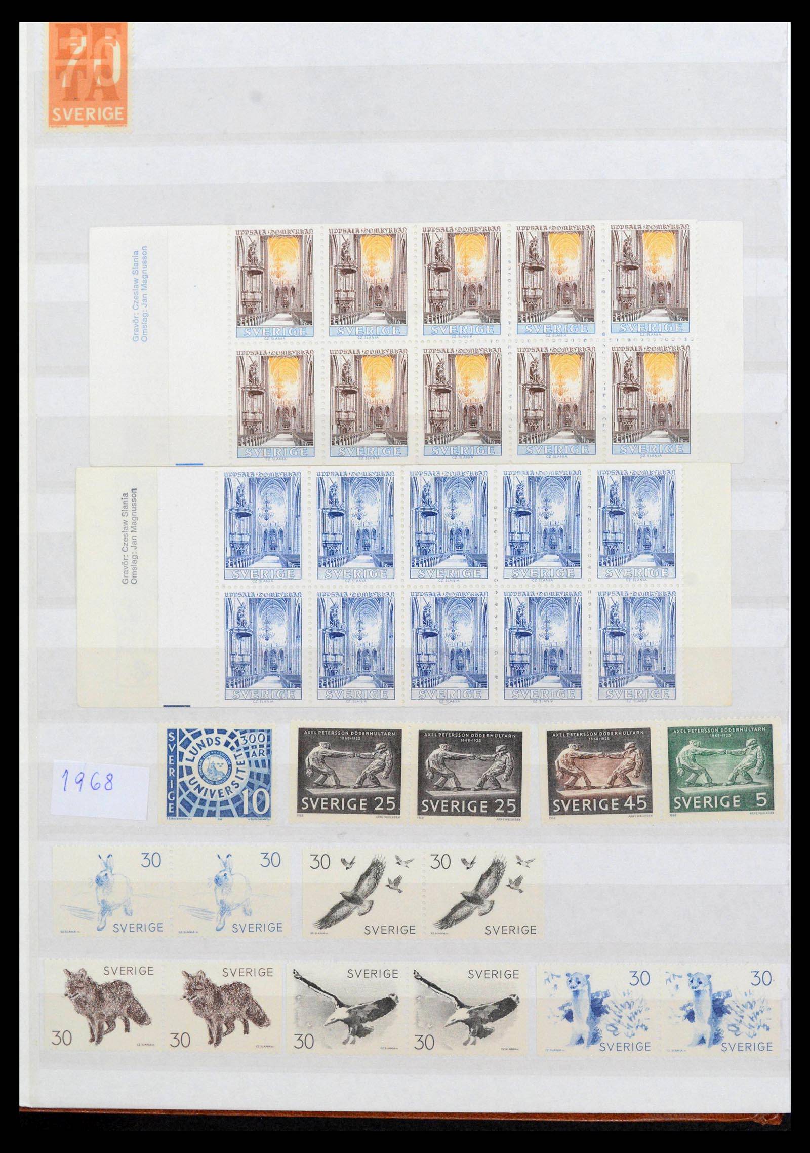 39573 0010 - Postzegelverzameling 39573 Zweden 1930-1998.