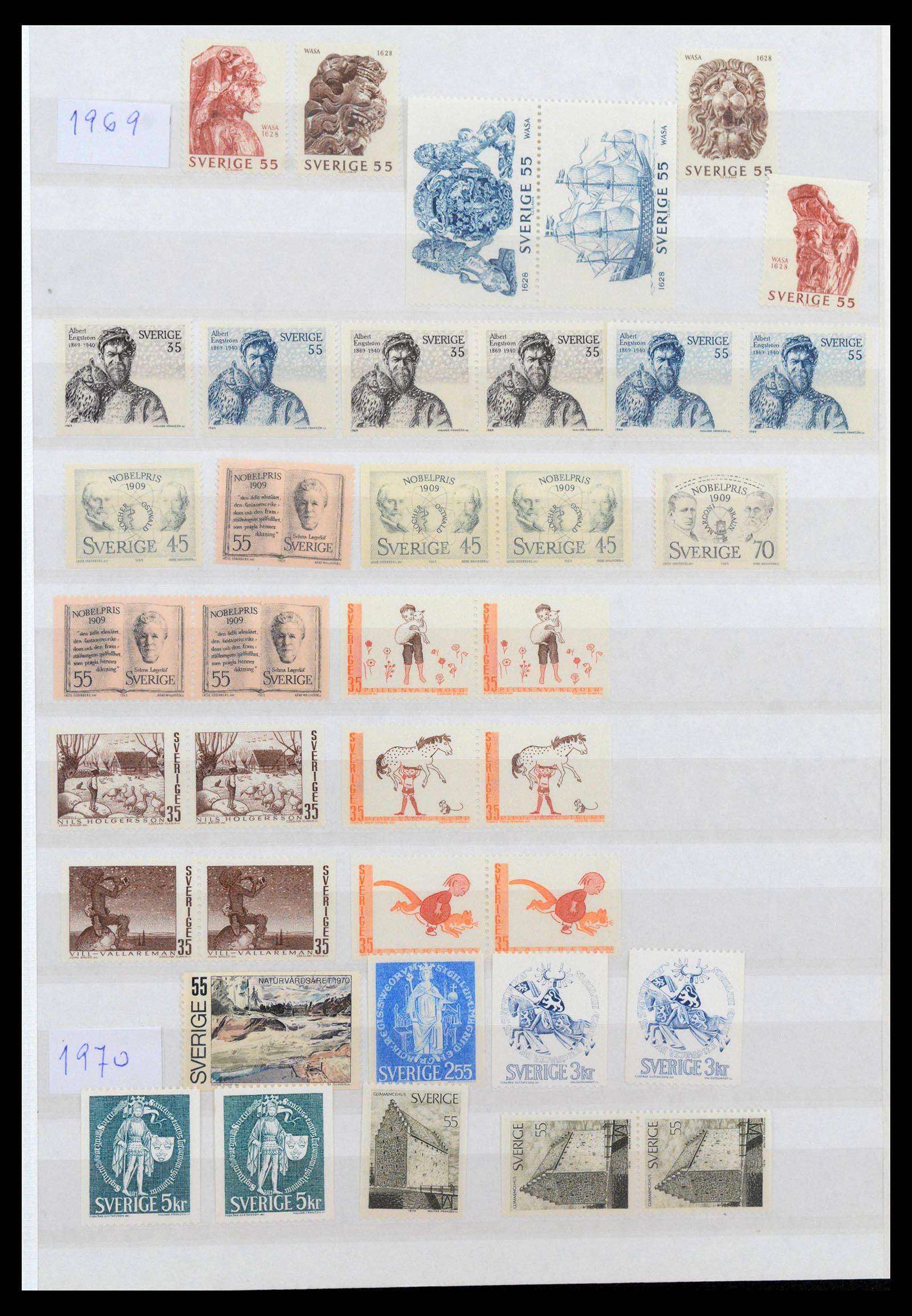 39573 0011 - Postzegelverzameling 39573 Zweden 1930-1998.