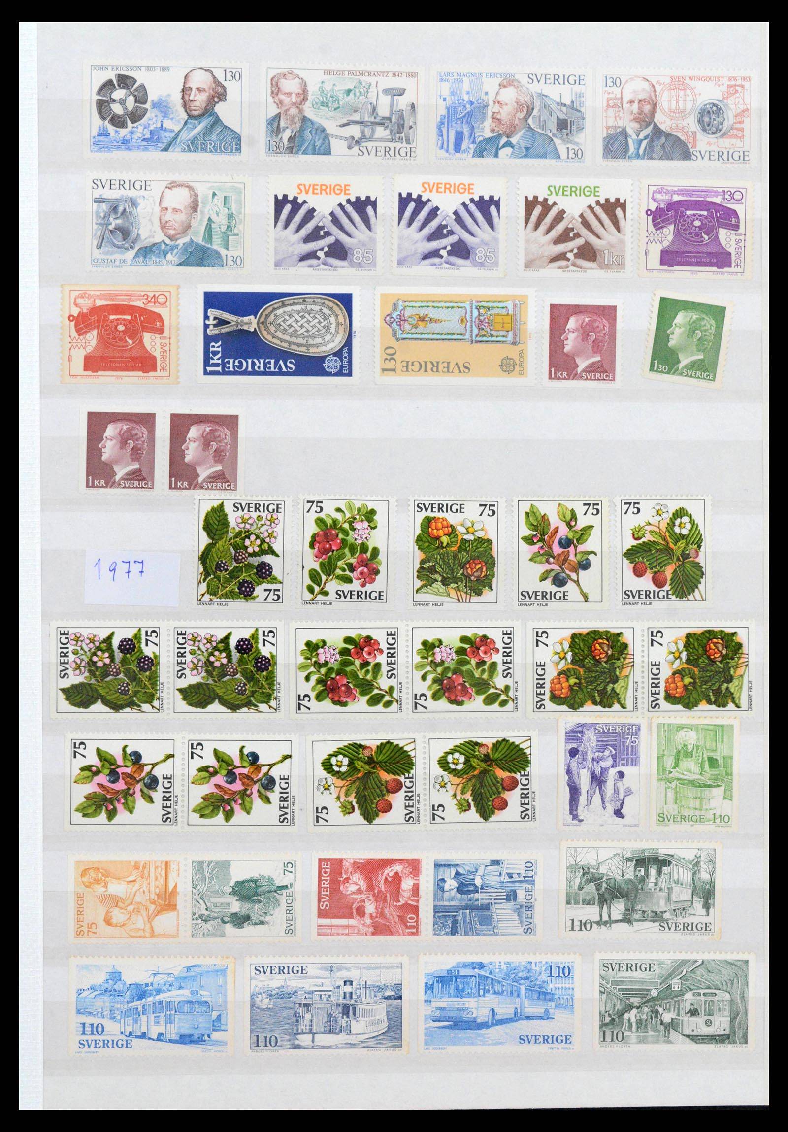 39573 0018 - Postzegelverzameling 39573 Zweden 1930-1998.