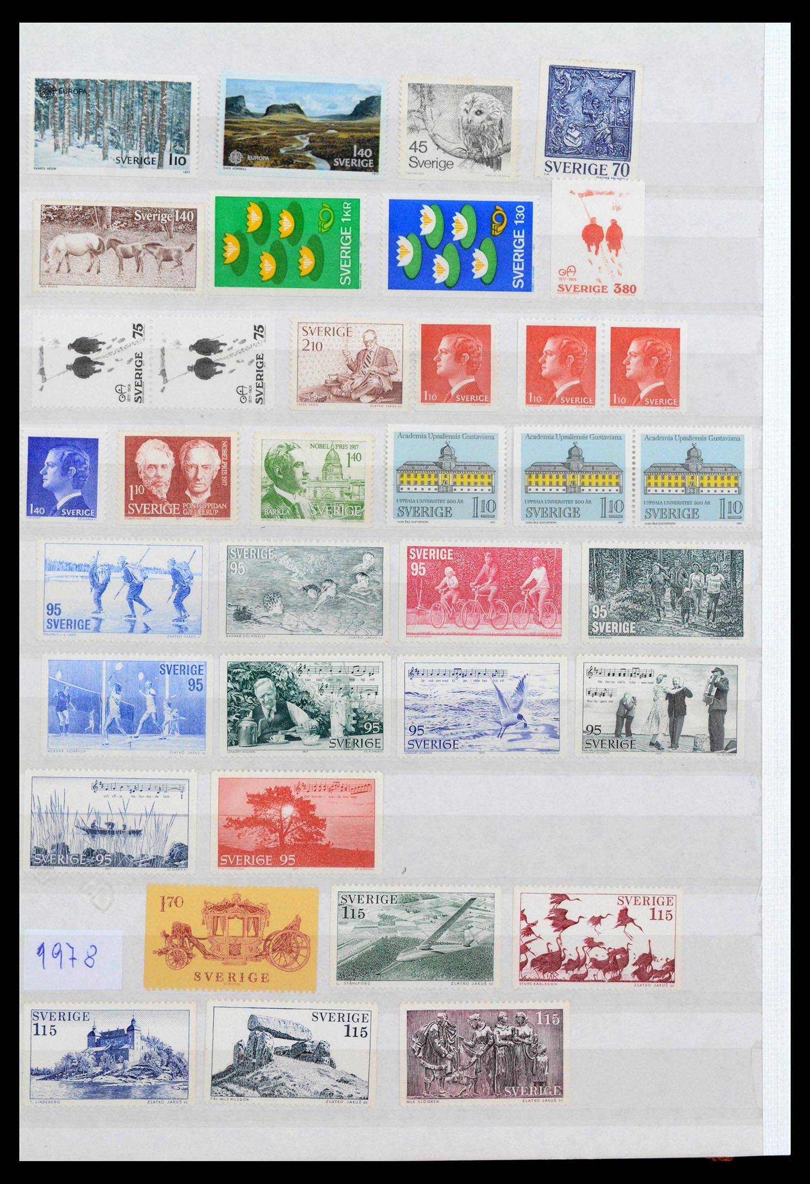 39573 0020 - Postzegelverzameling 39573 Zweden 1930-1998.