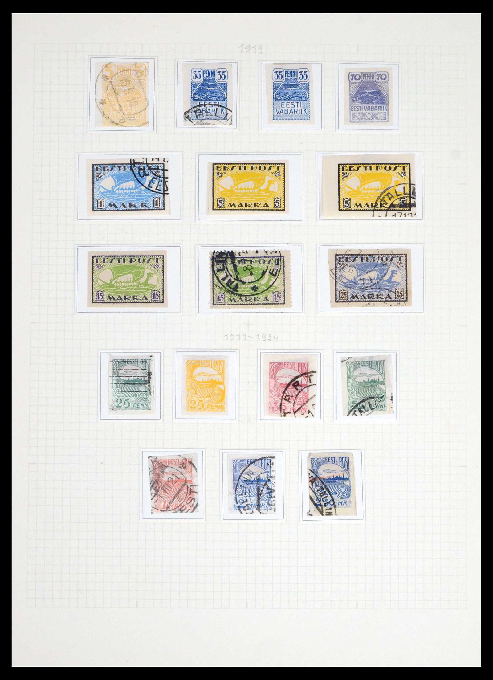 39574 0002 - Postzegelverzameling 39574 Europese landen 1880-1940.