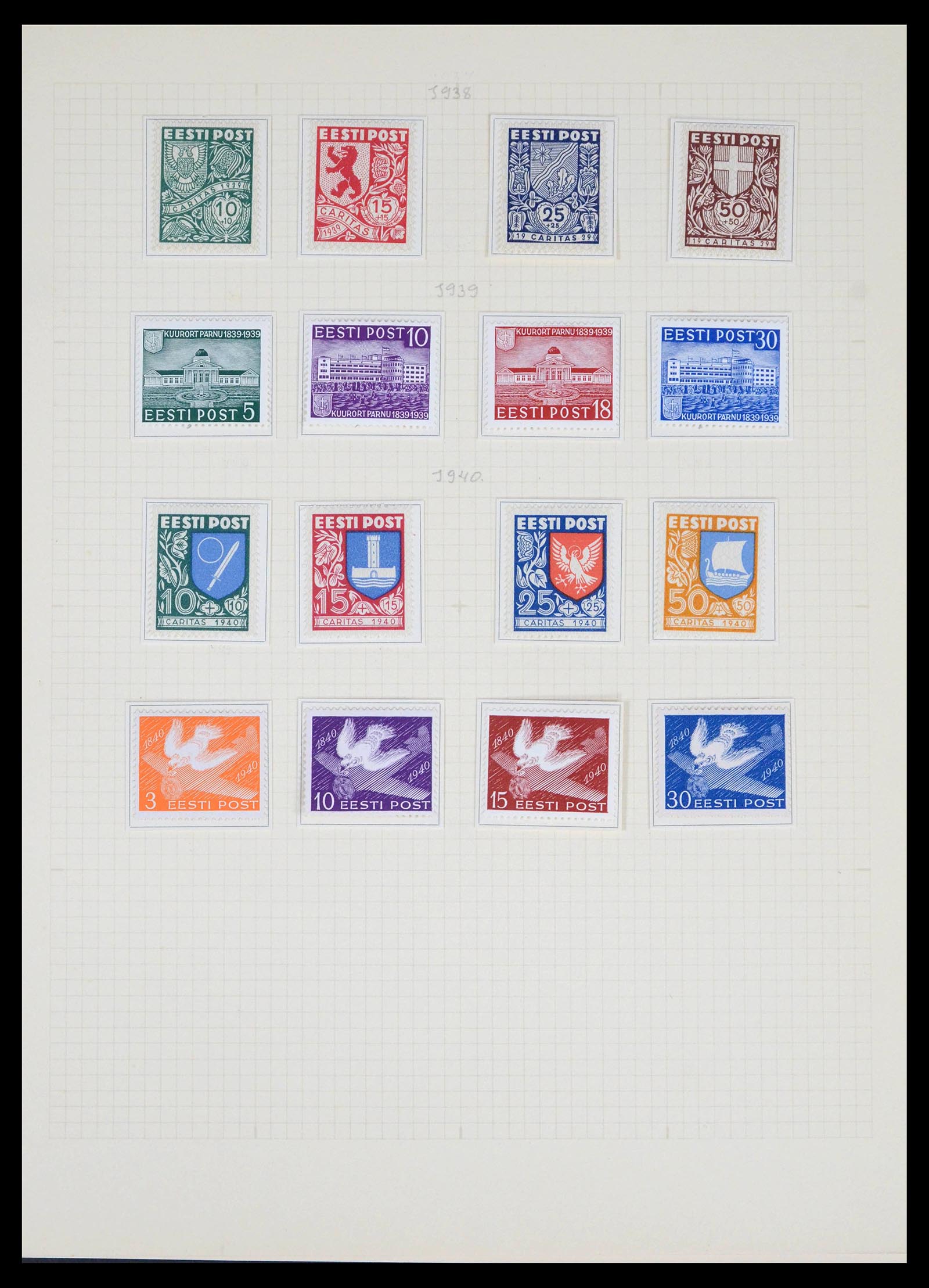 39574 0009 - Postzegelverzameling 39574 Europese landen 1880-1940.