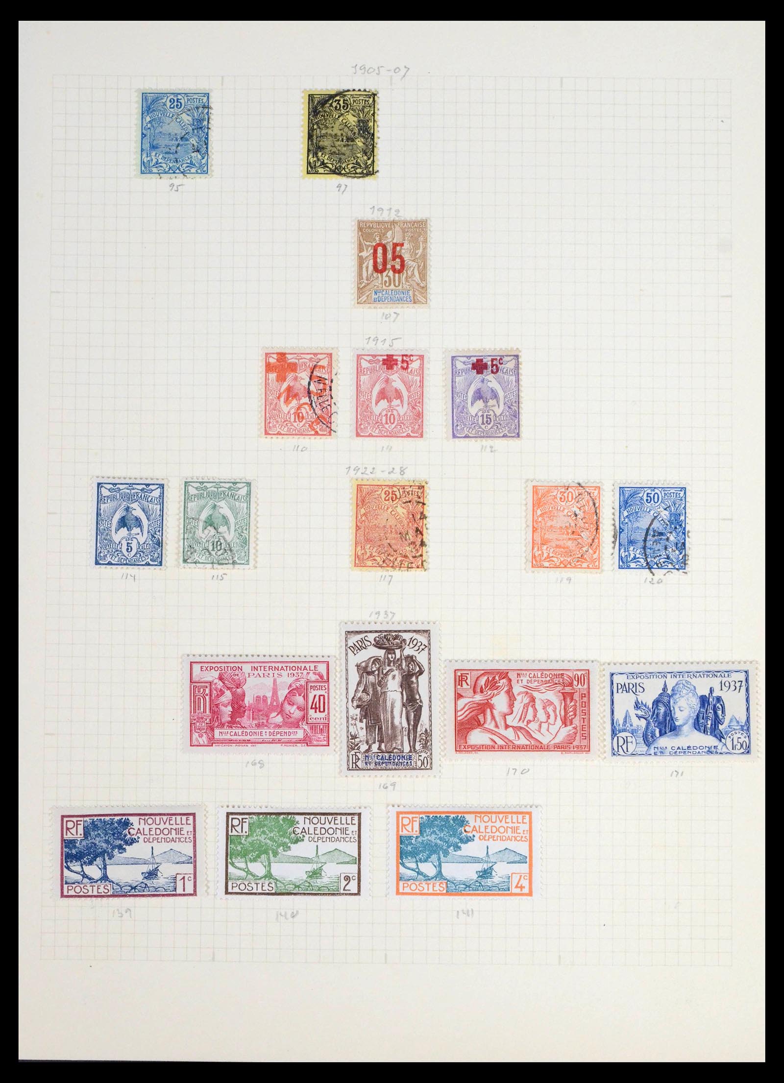 39574 0012 - Postzegelverzameling 39574 Europese landen 1880-1940.