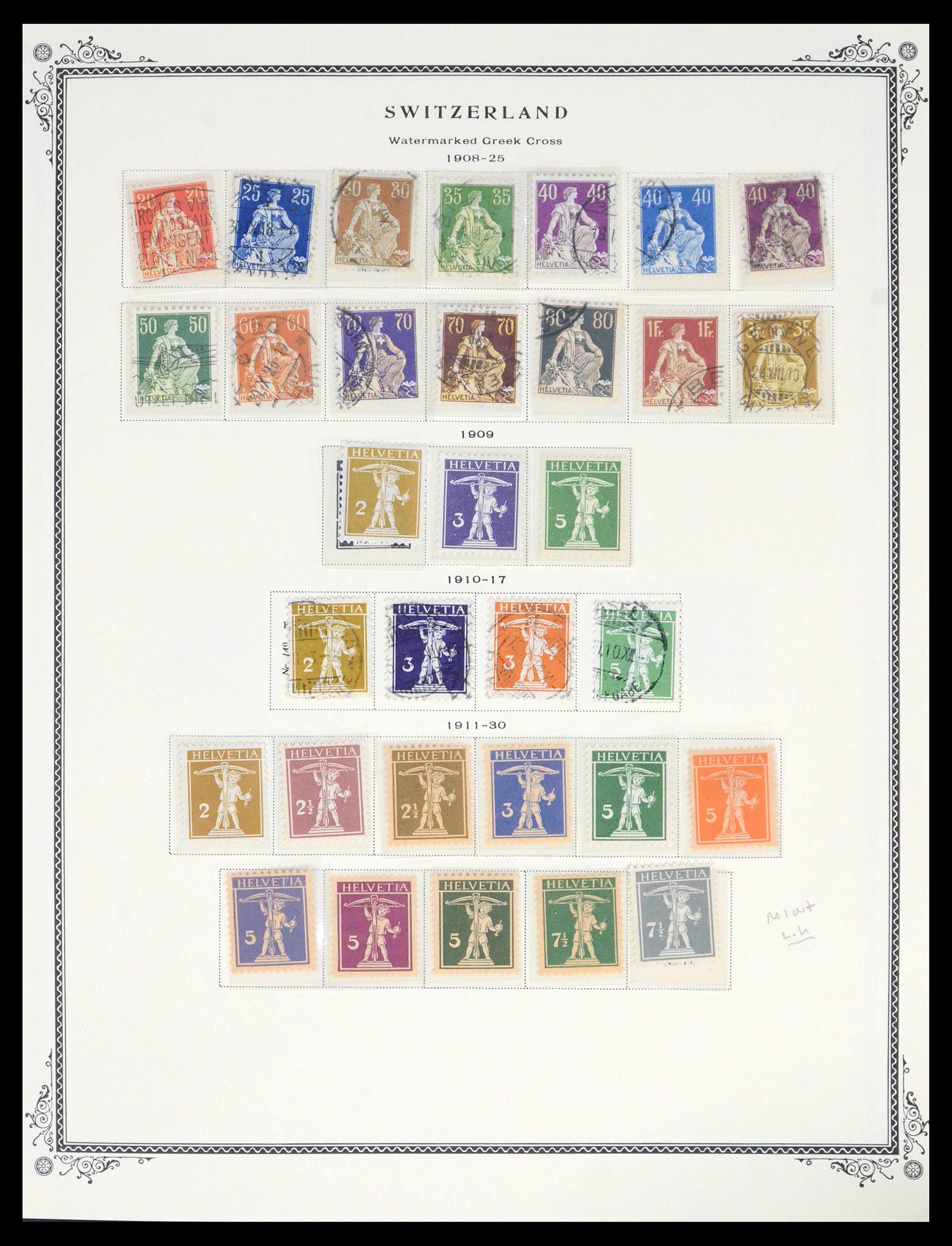 39575 0007 - Postzegelverzameling 39575 Zwitserland 1854-2014.
