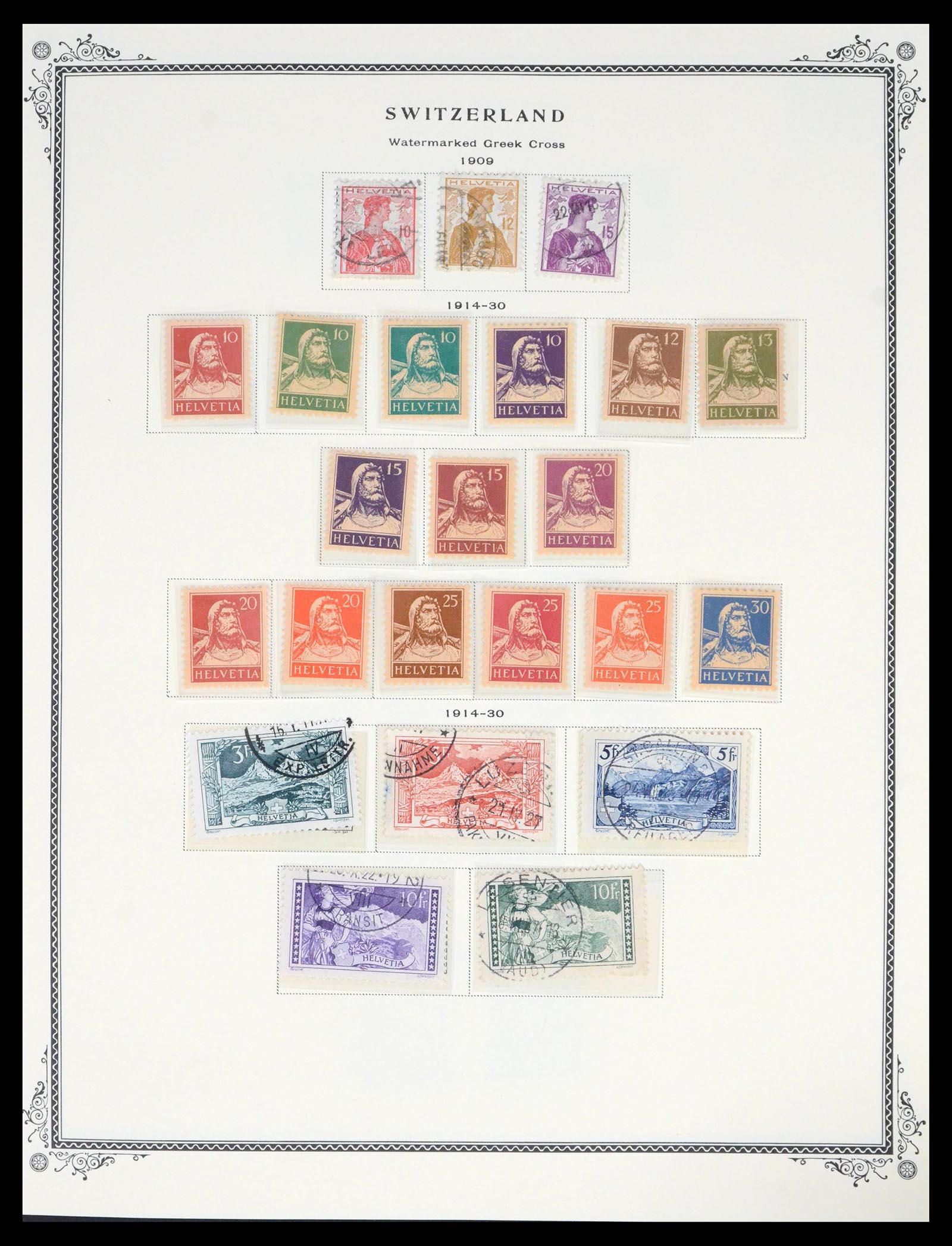 39575 0008 - Postzegelverzameling 39575 Zwitserland 1854-2014.