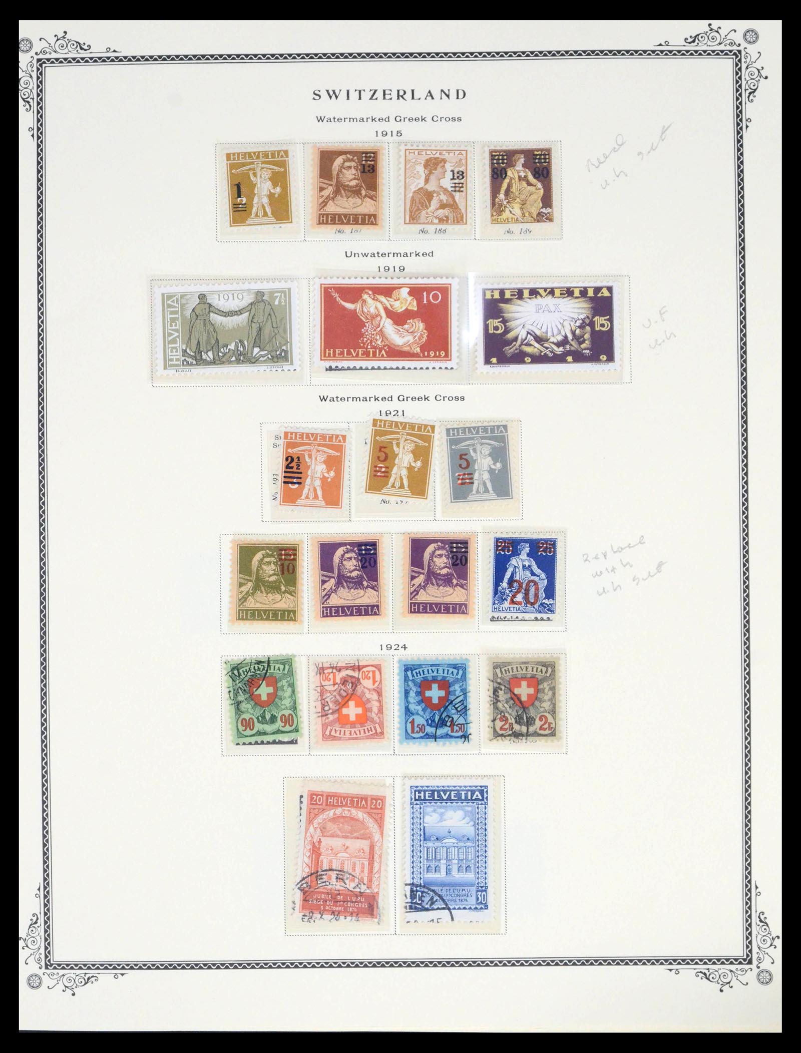 39575 0010 - Postzegelverzameling 39575 Zwitserland 1854-2014.