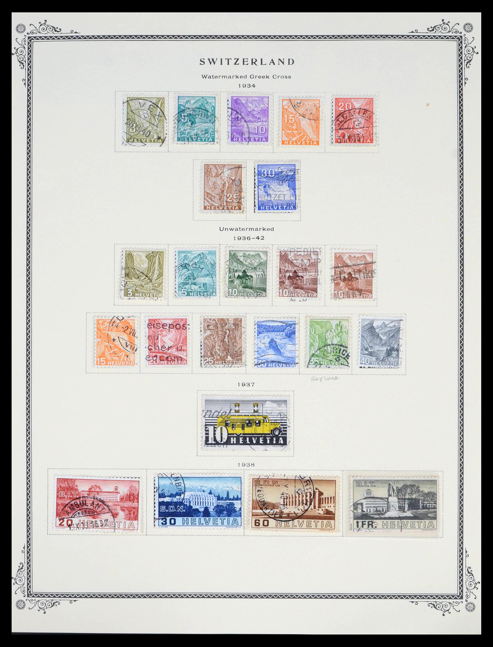 39575 0013 - Postzegelverzameling 39575 Zwitserland 1854-2014.