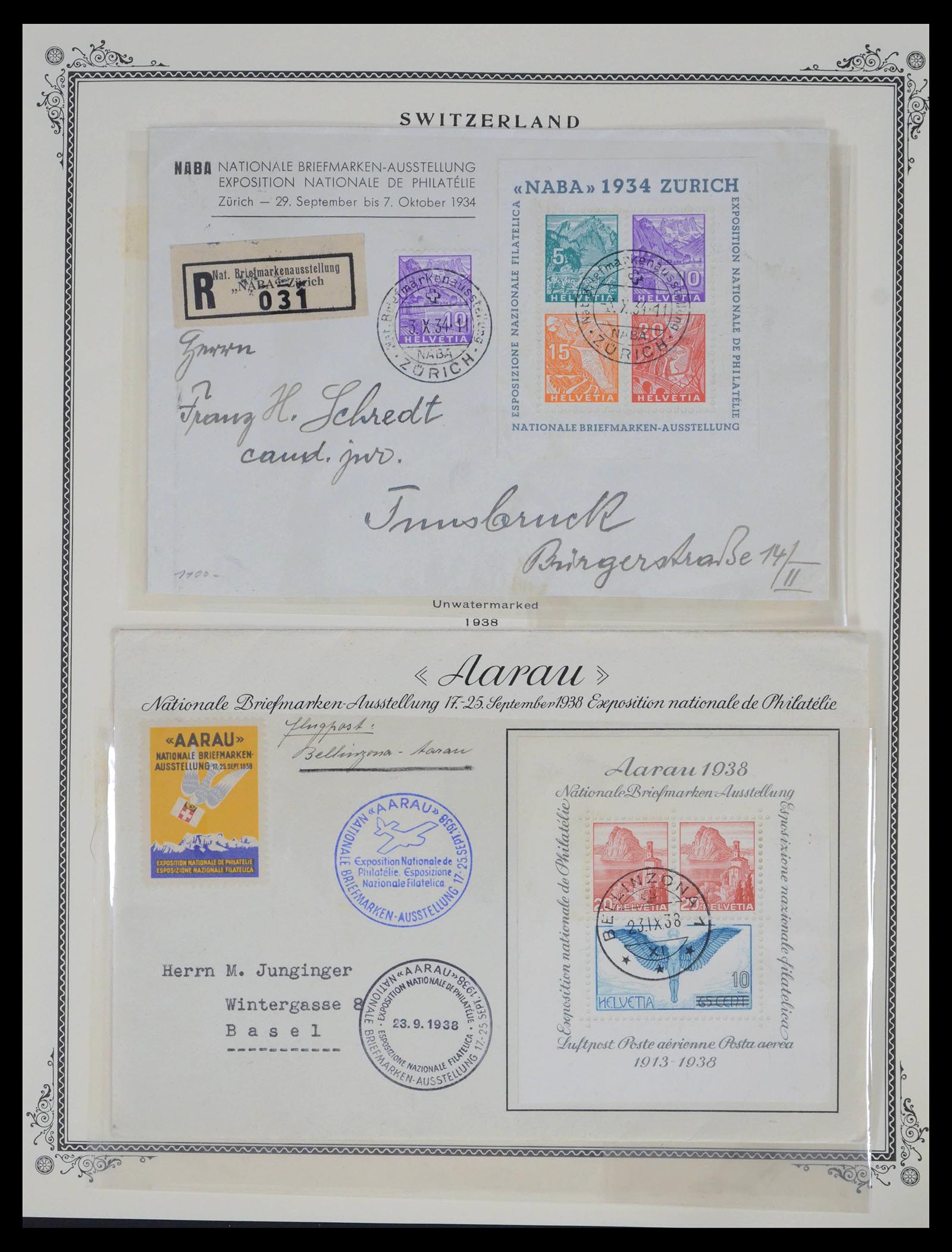 39575 0015 - Postzegelverzameling 39575 Zwitserland 1854-2014.