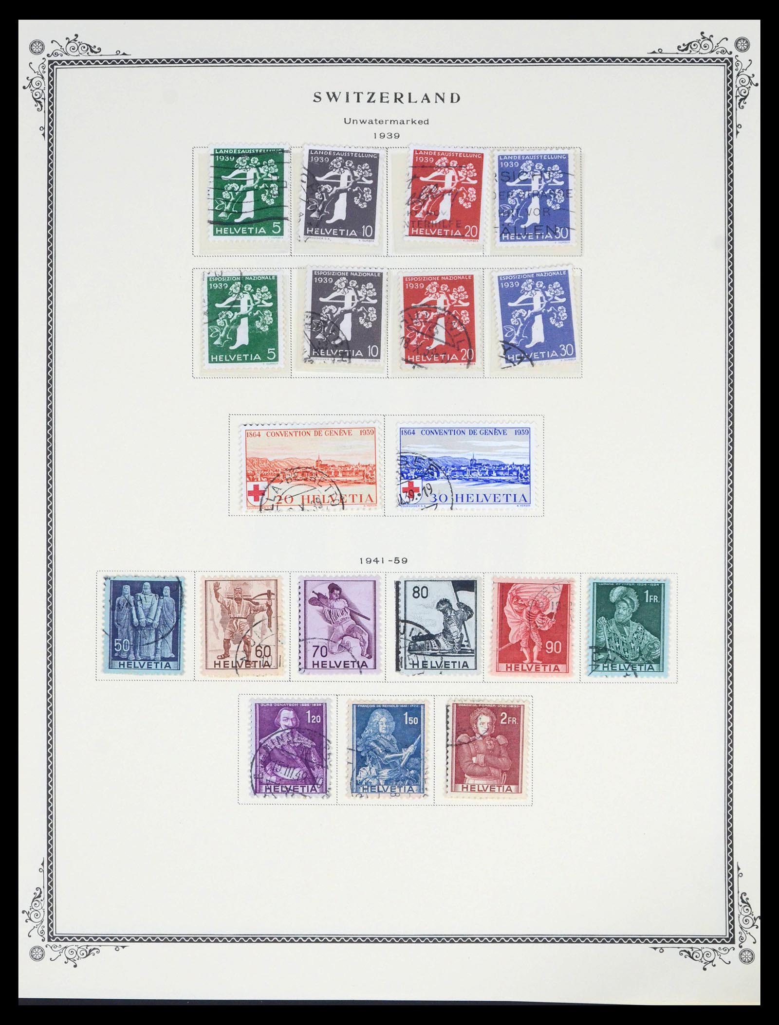 39575 0017 - Postzegelverzameling 39575 Zwitserland 1854-2014.