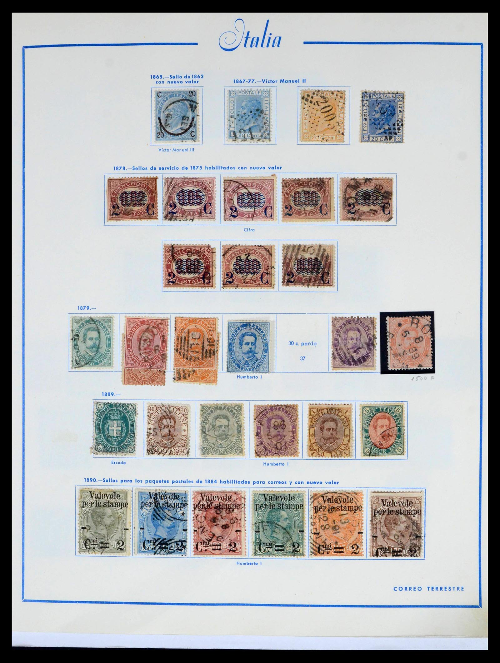 39576 0003 - Postzegelverzameling 39576 Italië 1862-1997.