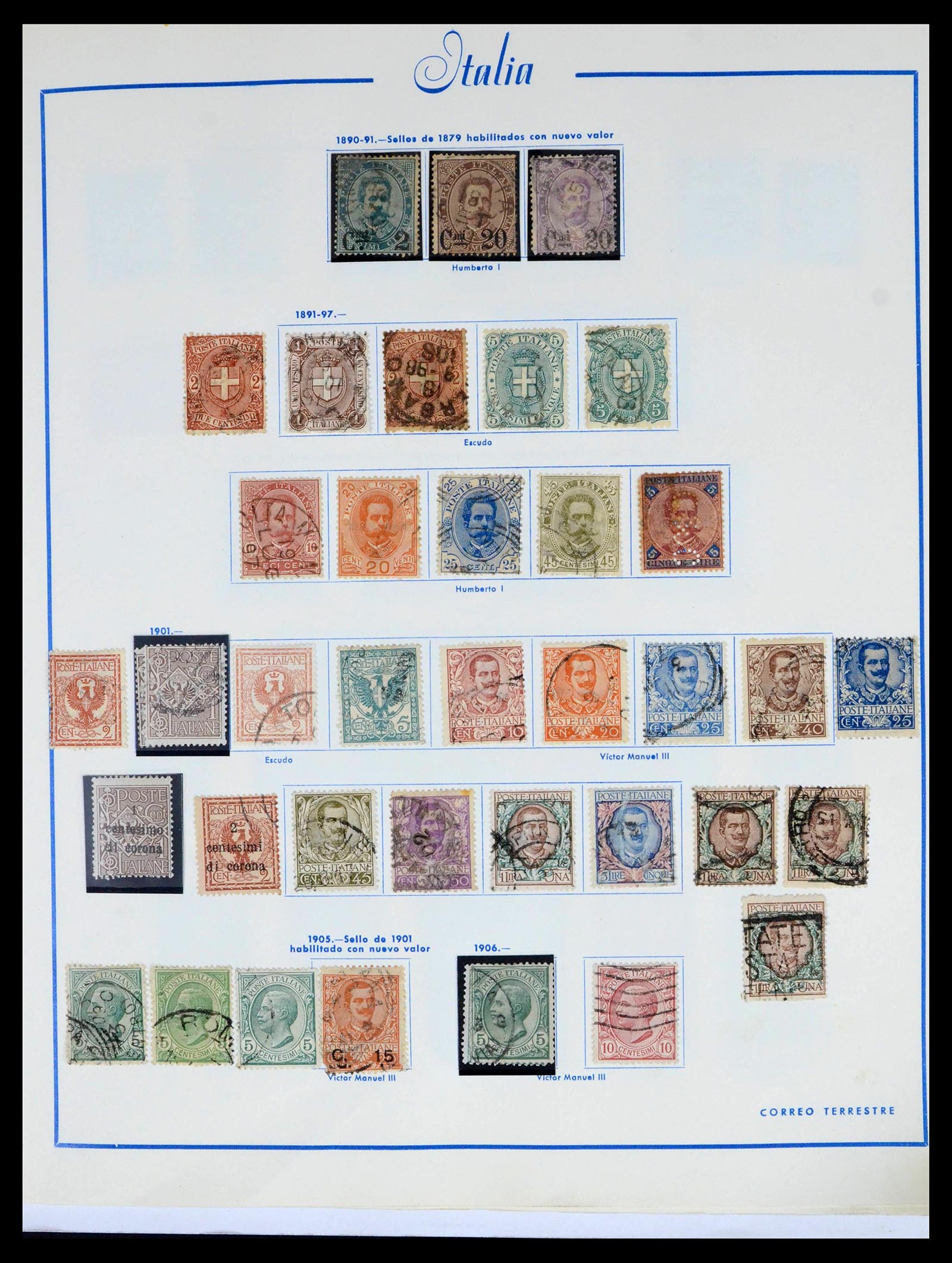 39576 0004 - Postzegelverzameling 39576 Italië 1862-1997.