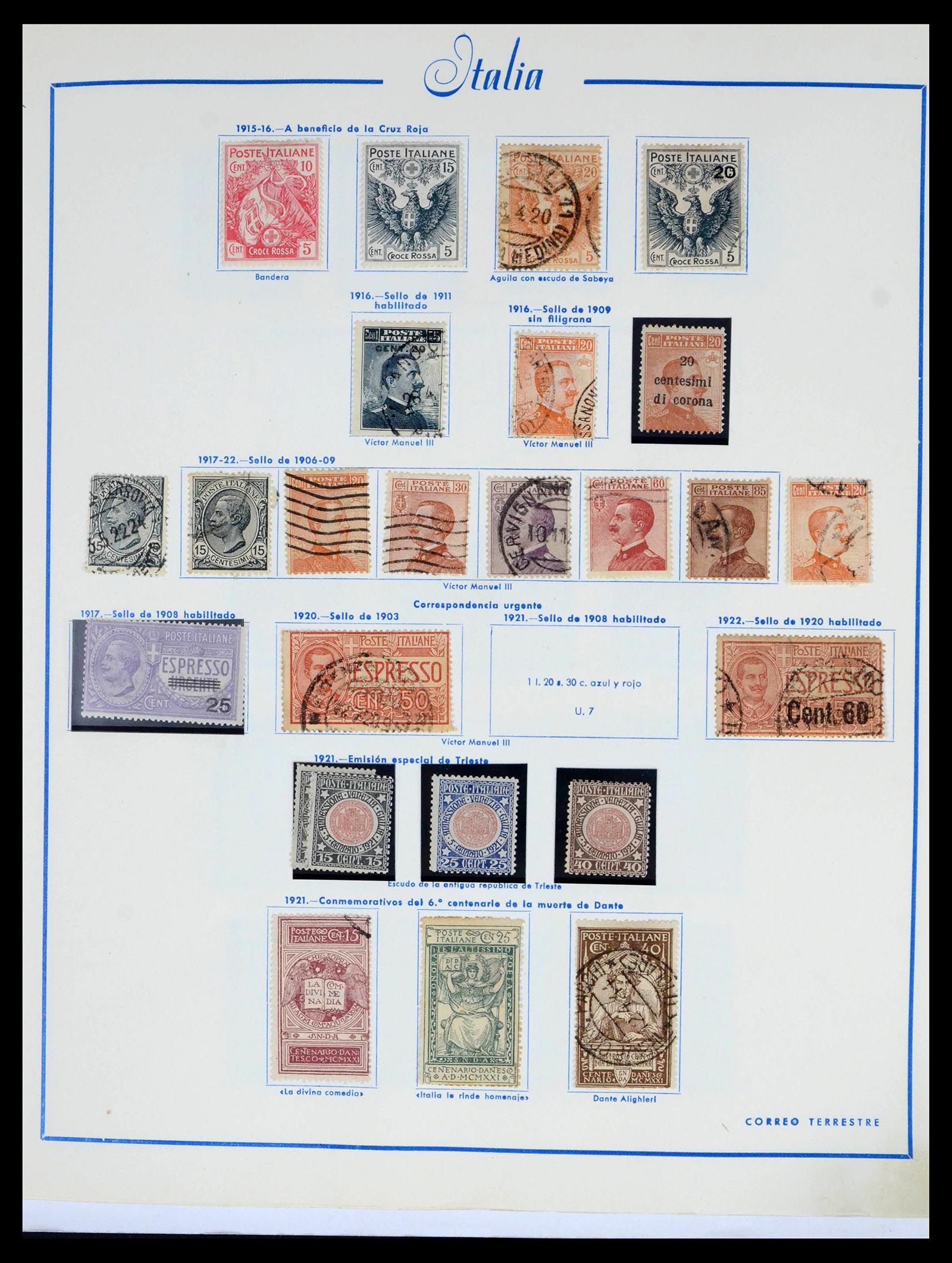 39576 0006 - Postzegelverzameling 39576 Italië 1862-1997.