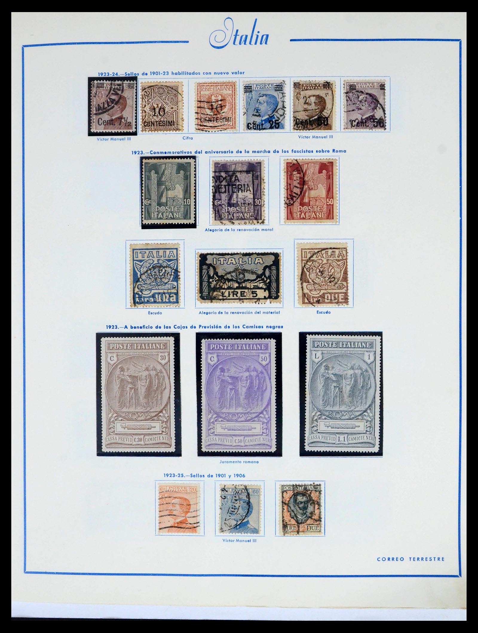39576 0008 - Postzegelverzameling 39576 Italië 1862-1997.