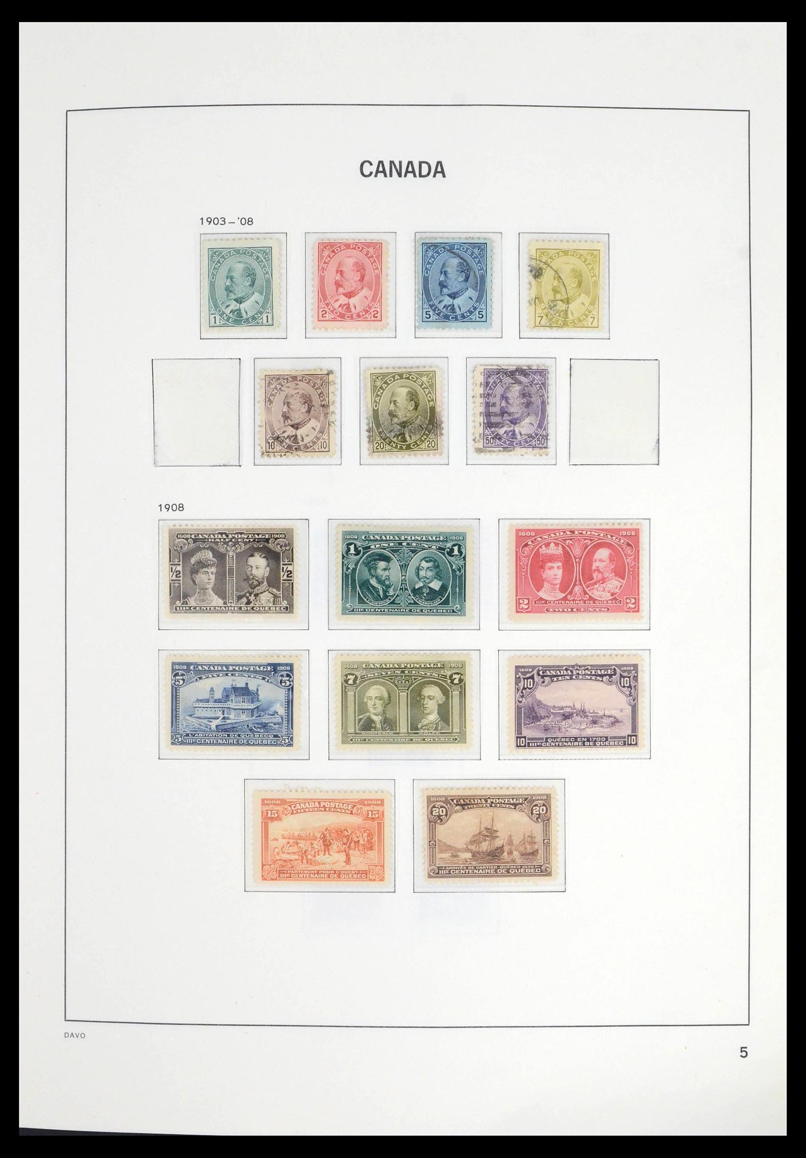 39582 0005 - Postzegelverzameling 39582 Canada 1851-2005.