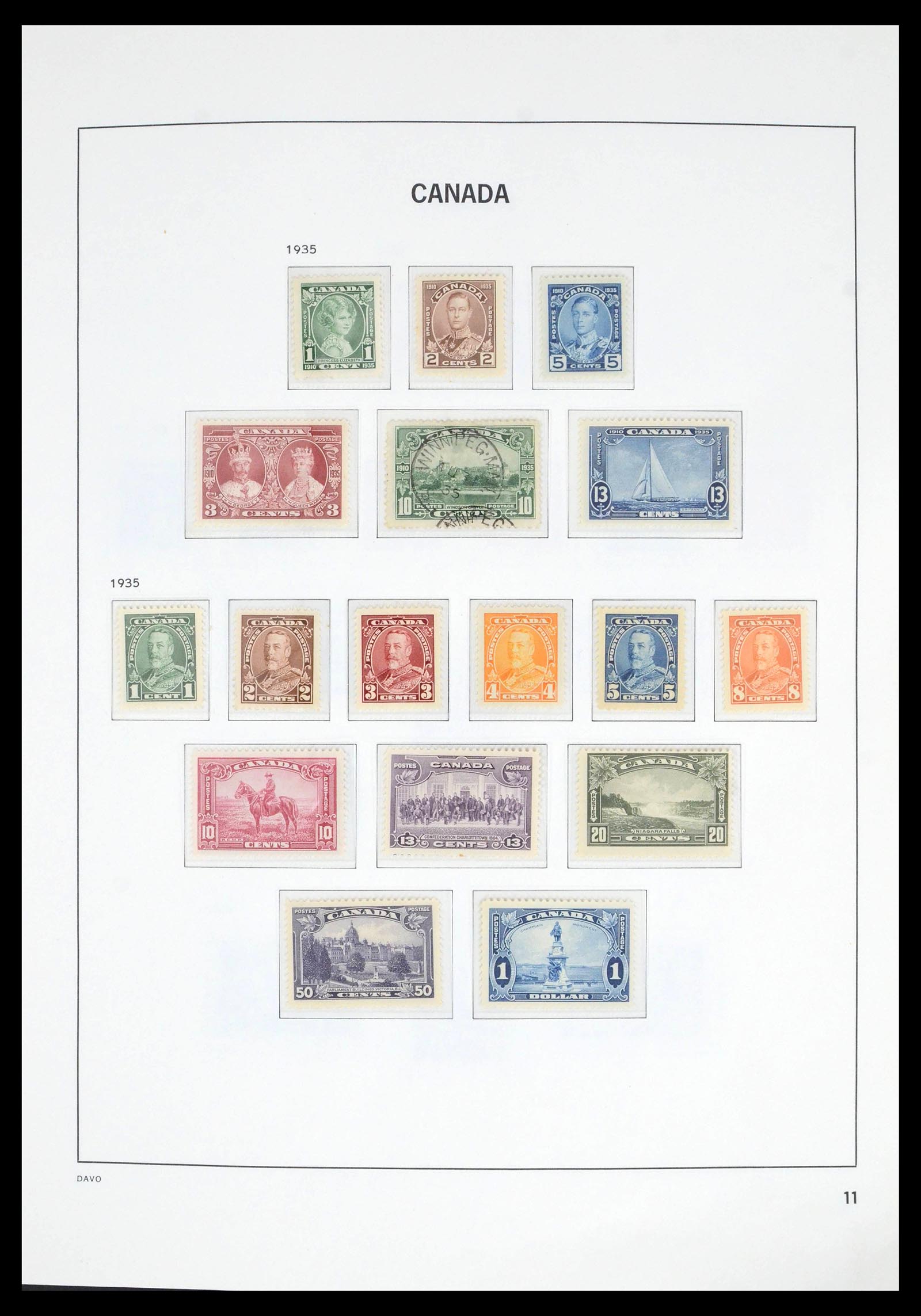 39582 0014 - Postzegelverzameling 39582 Canada 1851-2005.