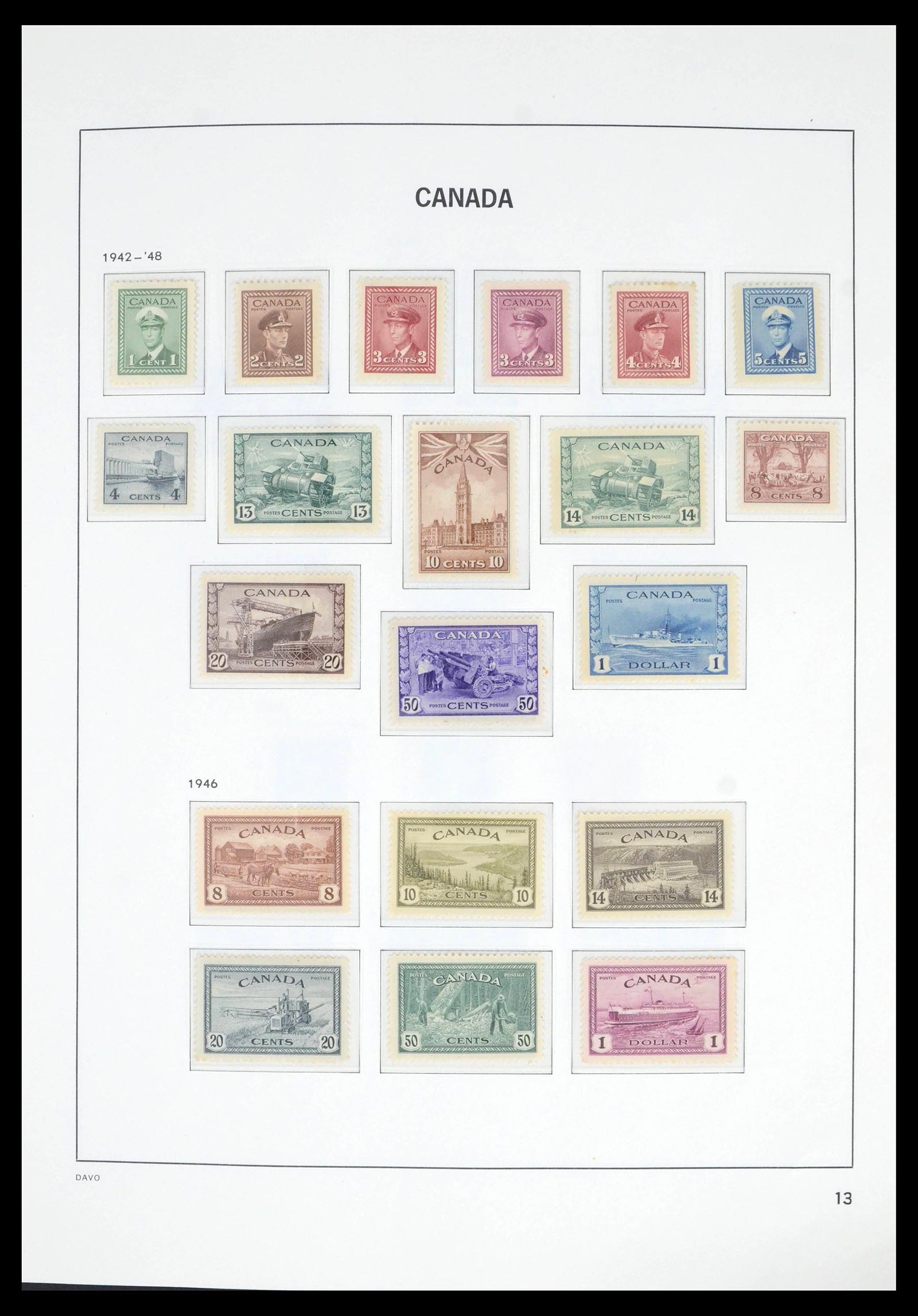 39582 0016 - Postzegelverzameling 39582 Canada 1851-2005.